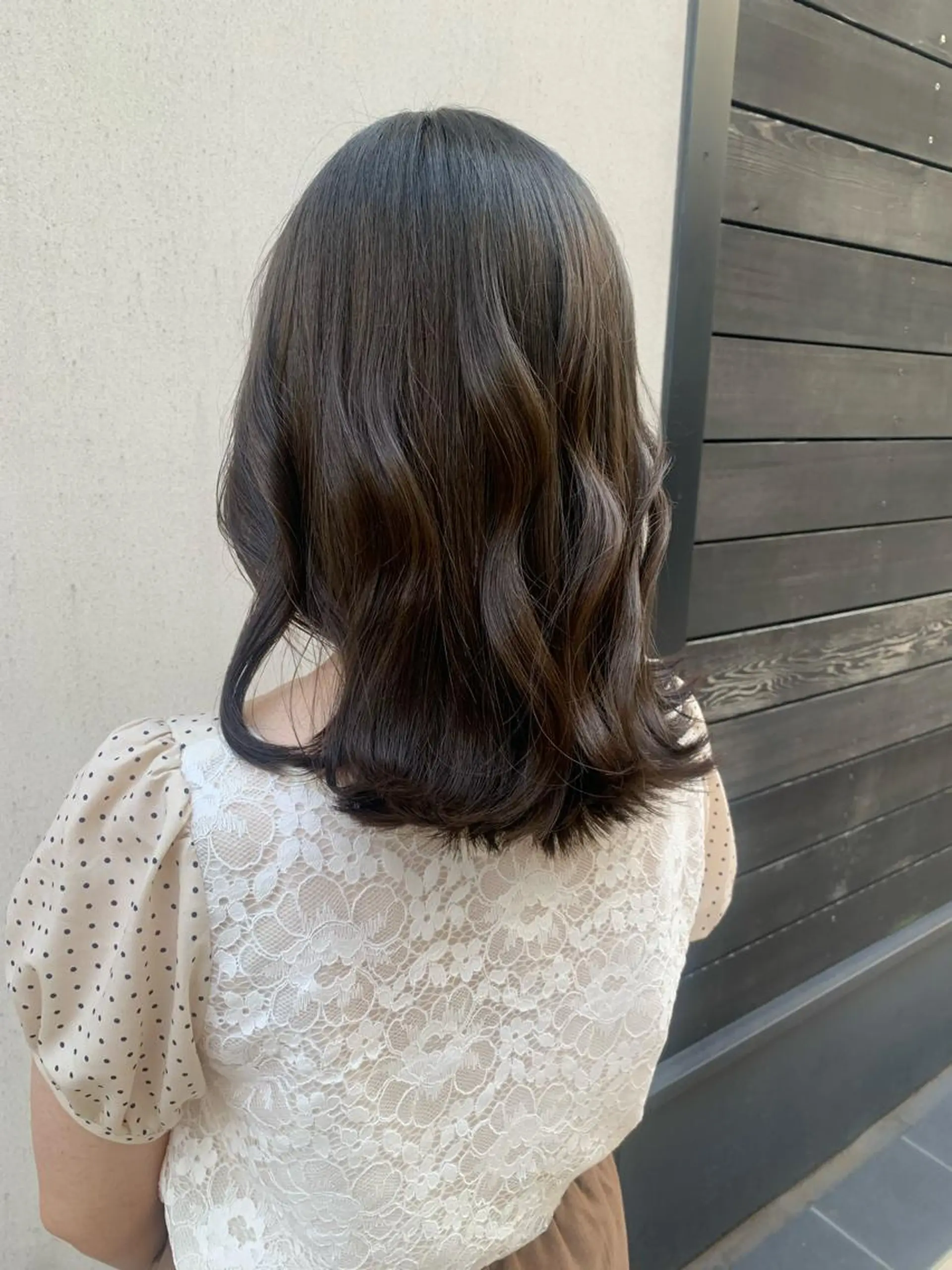 ミディアム カラー ヘアアレンジ カット ヘアカラー トリートメント yuka .のヘアスタイル