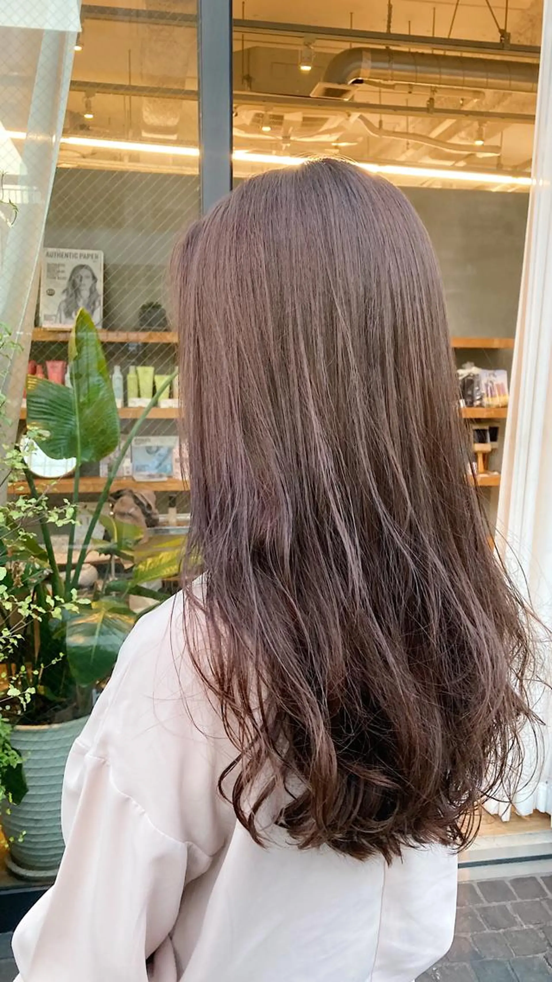 ロング パーマ デジタルパーマ brisa所属・迎 凪紗のヘアスタイル