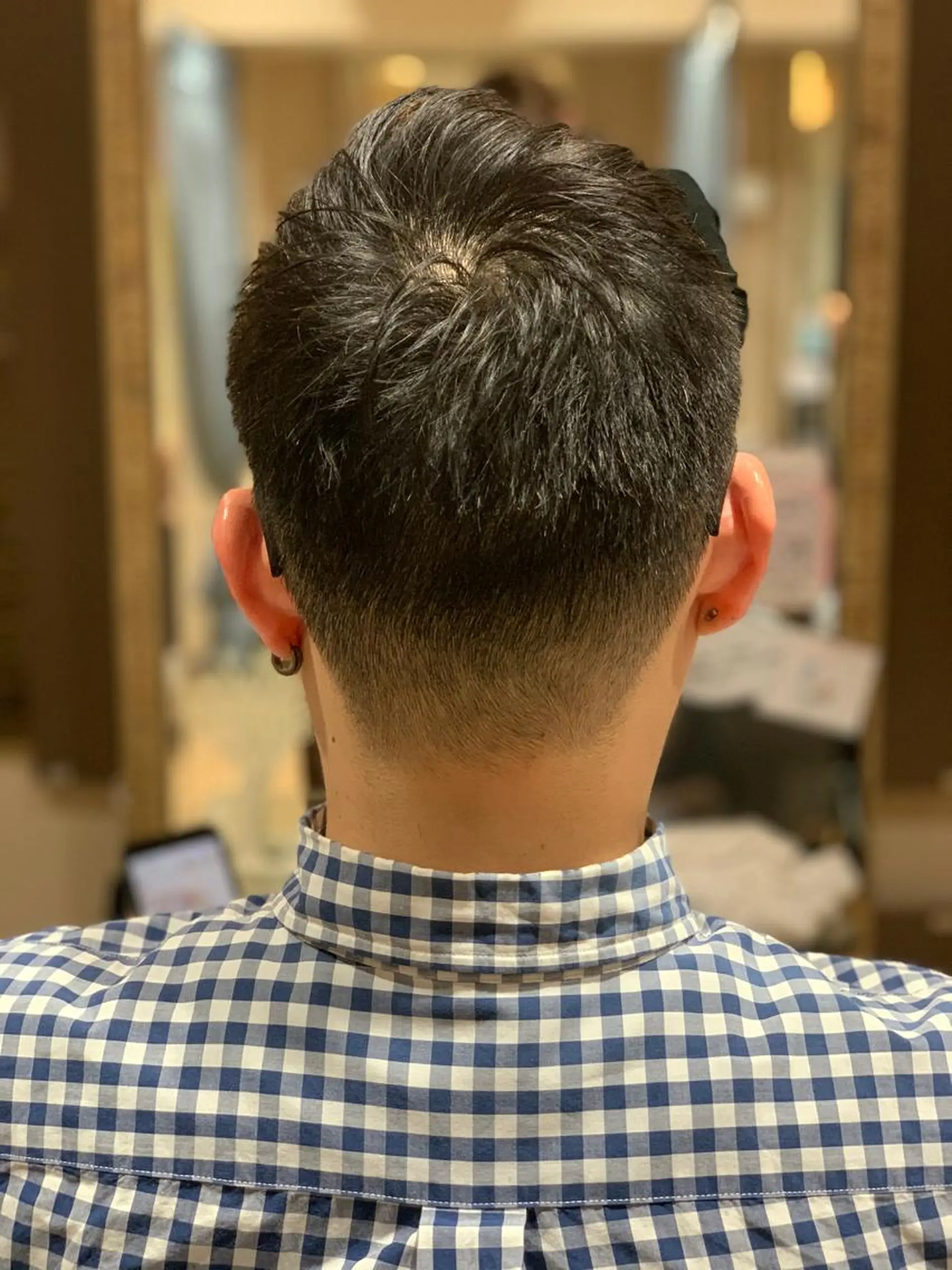 ショート メンズ フェードカット 當間 大知のヘアスタイル