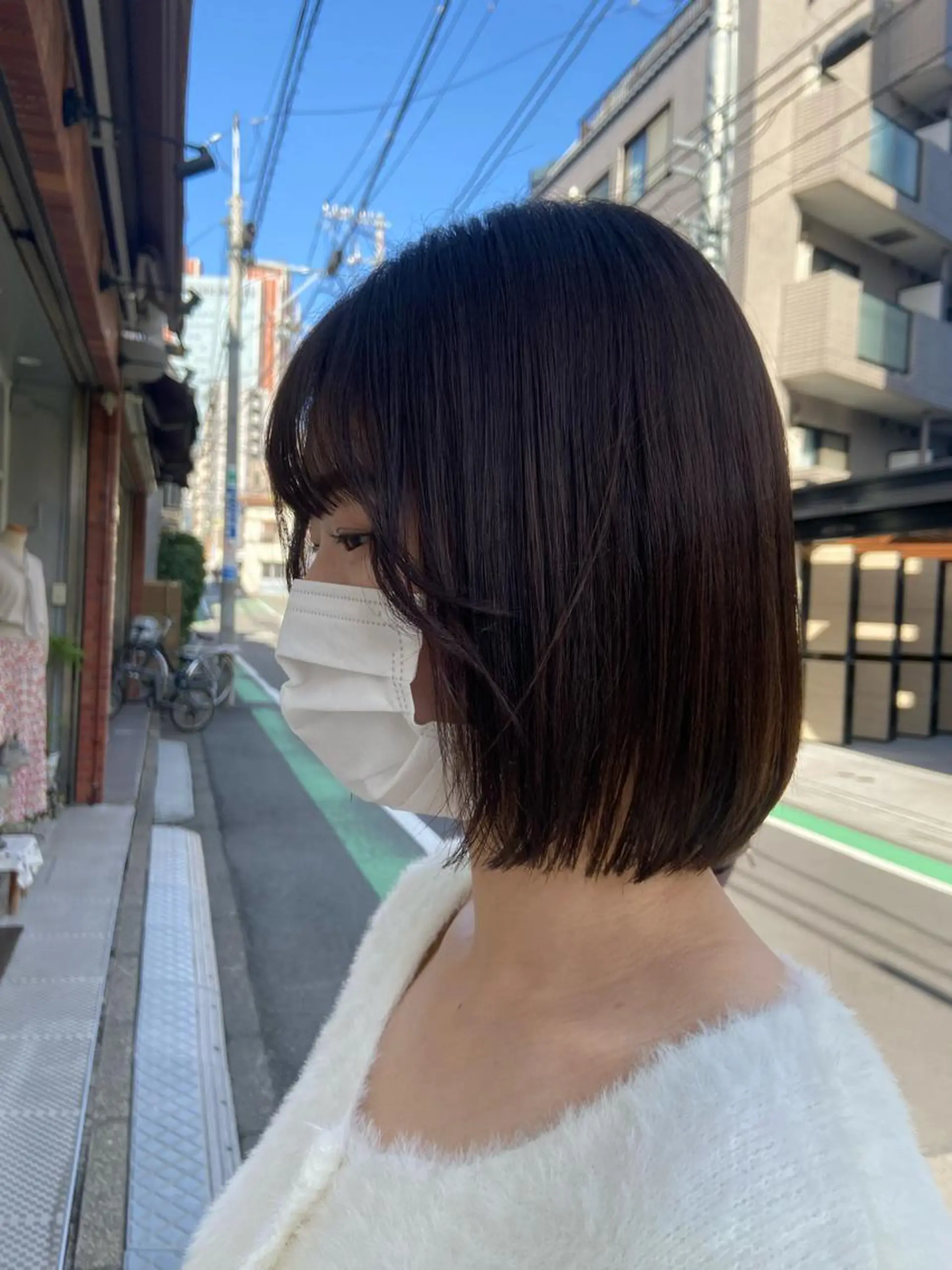 ミディアム カラー カット トリートメント なかむら ゆきのヘアスタイル