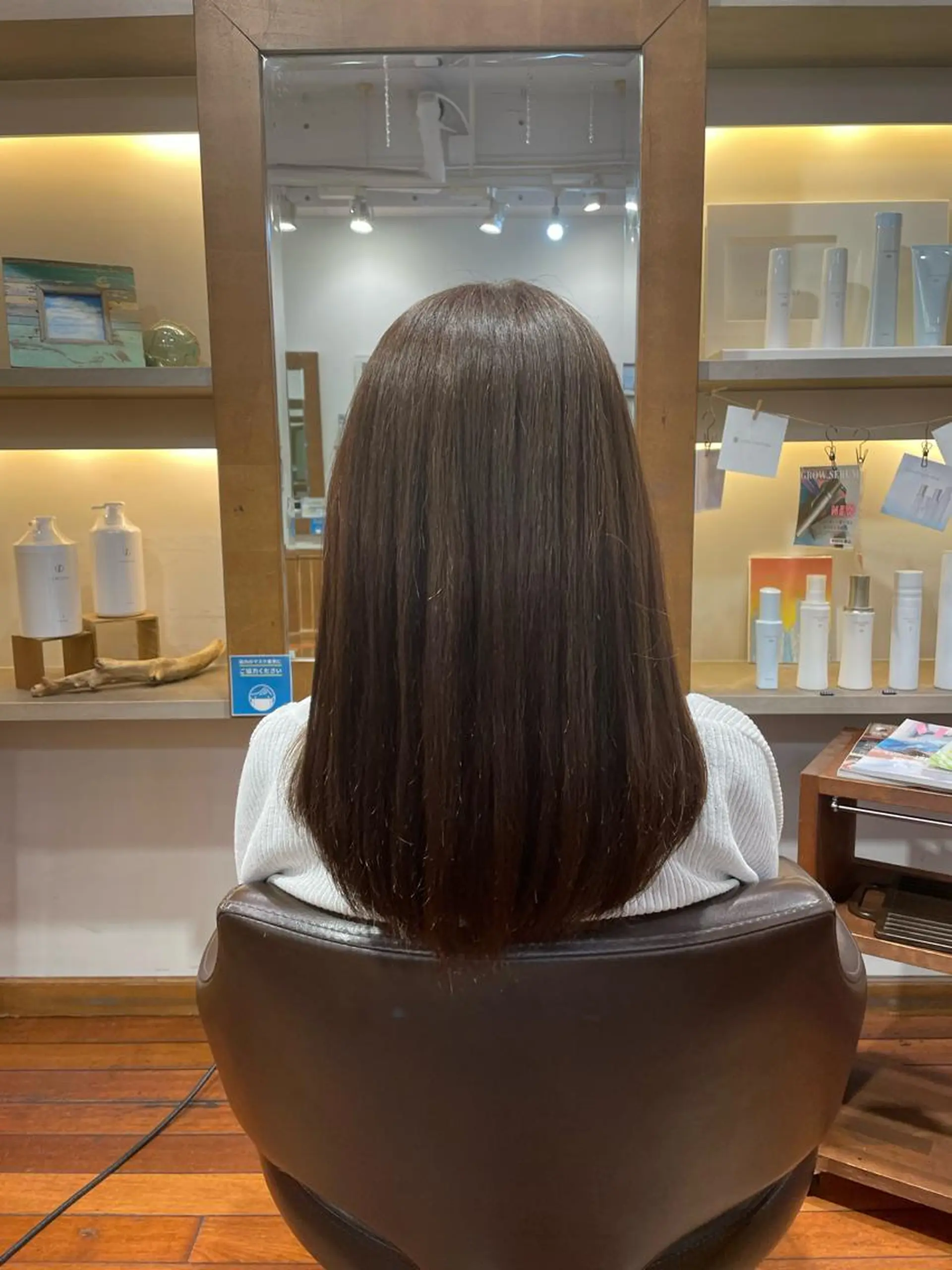 セミロング カラー enu tokyo所属・🪸カラーモデル募集 🪸RaNのヘアスタイル