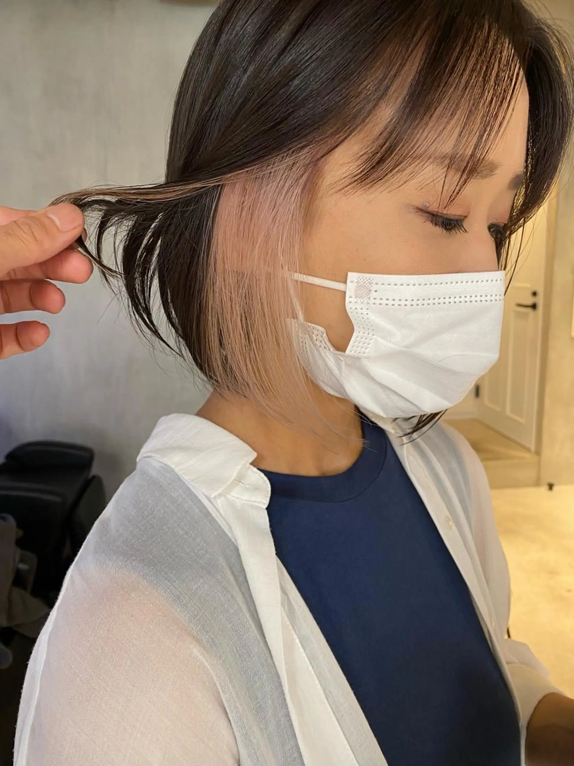 ショート カラー ヘアアレンジ インナーカラー ショートヘア原宿 fifth コシのヘアスタイル