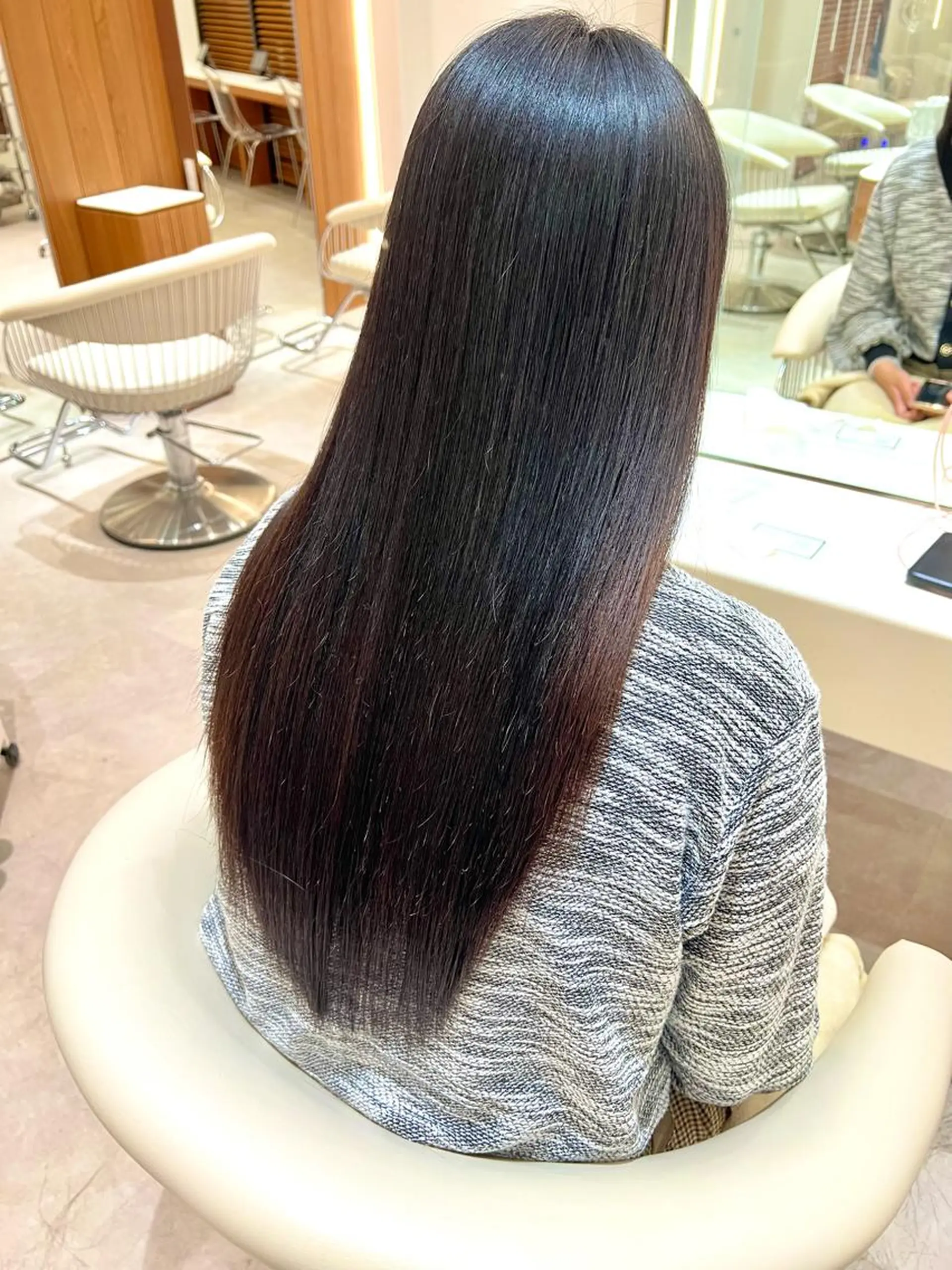 ロング カット 縮毛矯正 トリートメント ヘアセット 韓国レイヤー🇰🇷 韓国研修◎渋谷カイトのヘアスタイル