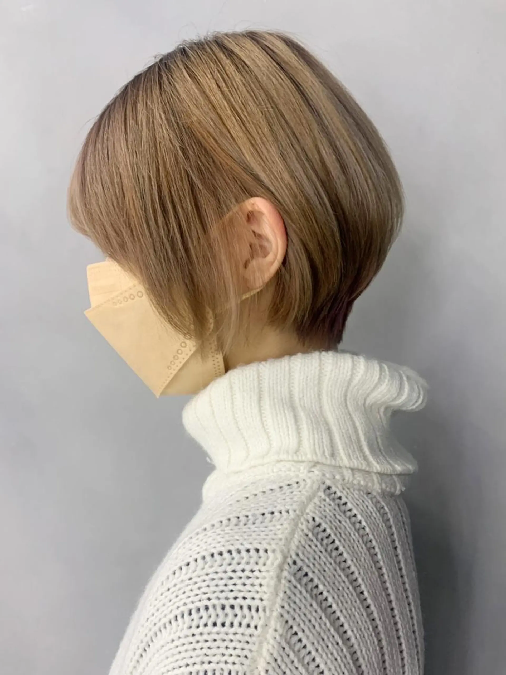 ショート カラー ハイトーンカラー ショートヘア カット ヘアカラー トリートメント ITbyALBUM 中野店のヘアスタイル