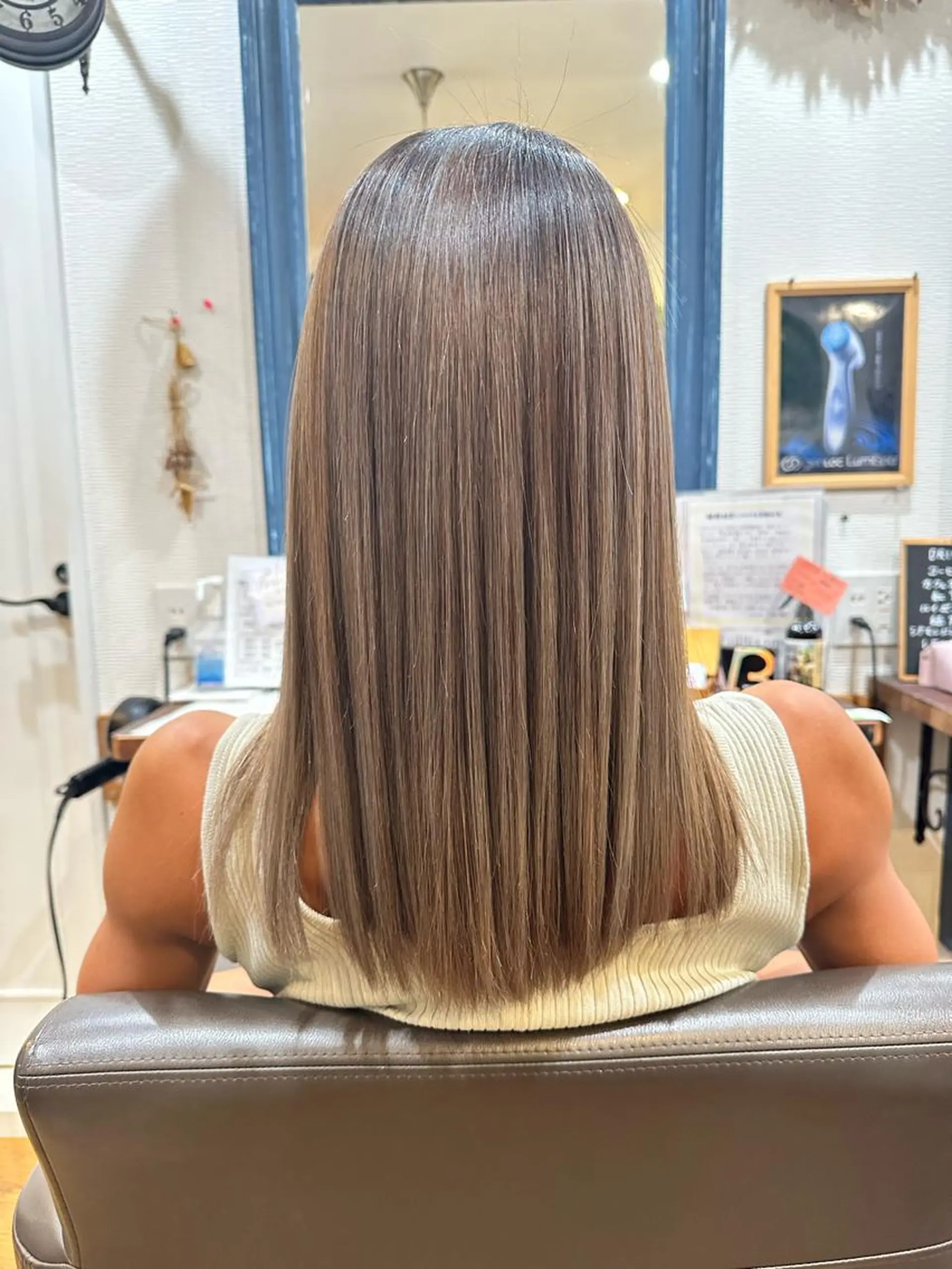 セミロング 髪質改善 トリートメント garland所属・garland TESHIMAのヘアスタイル