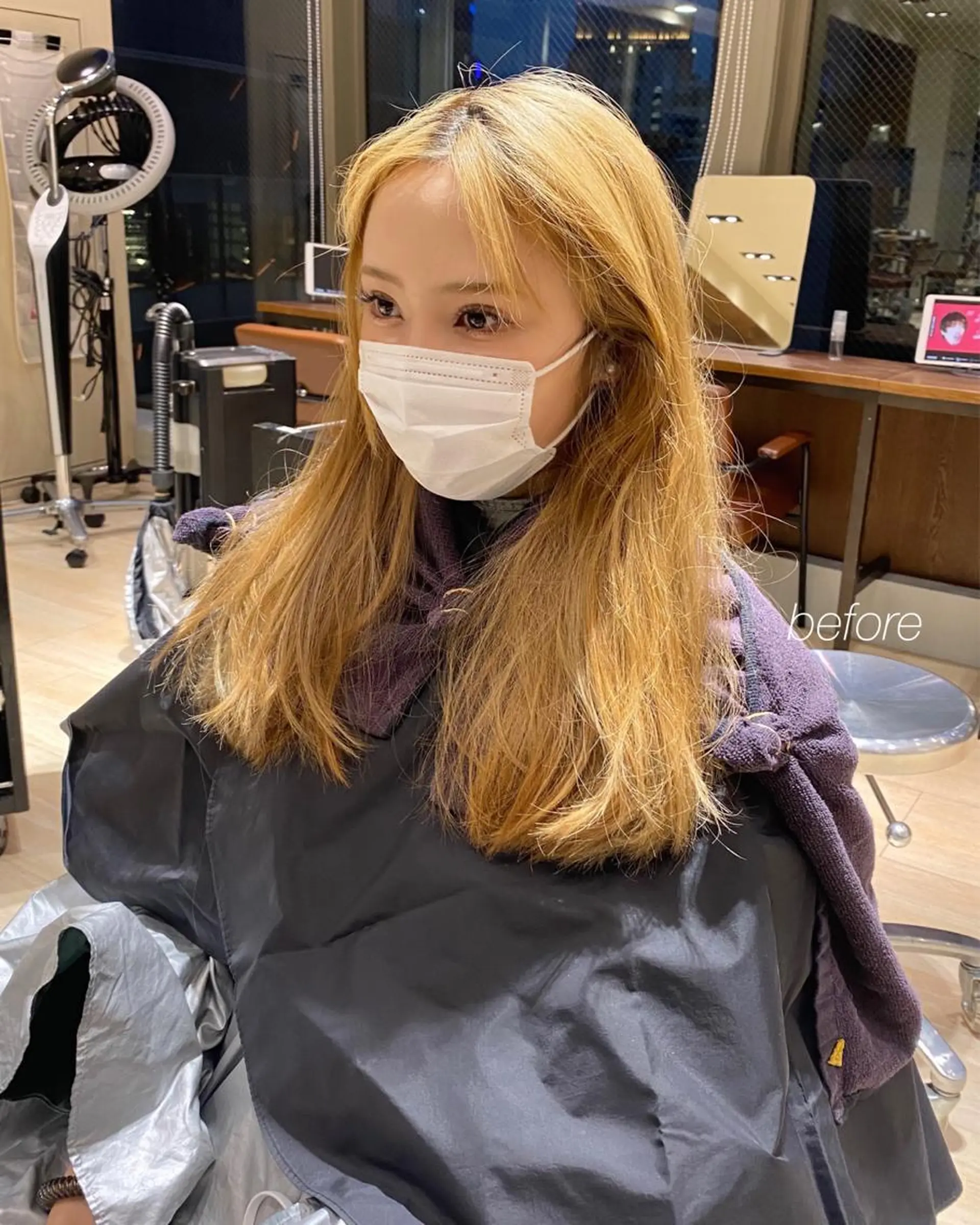 セミロング カラー レイヤー/顔周り /透明感🩶高橋大のヘアスタイル