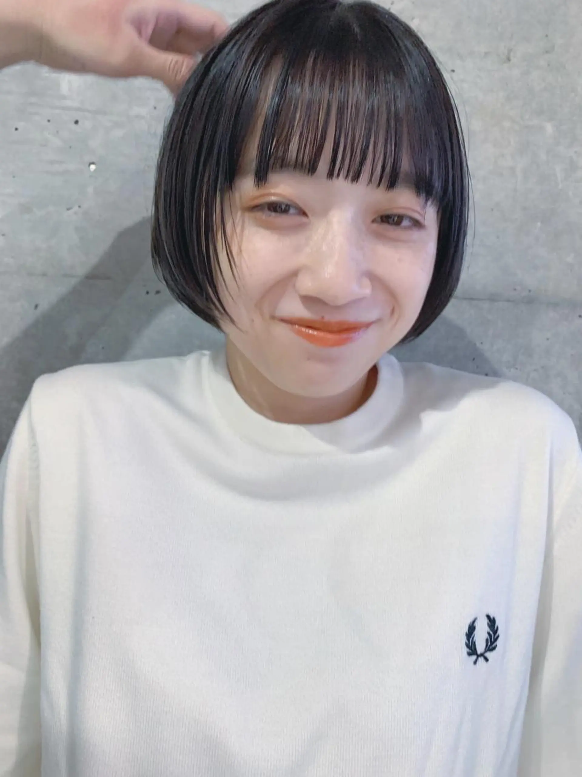 ショート ボブパーマコテ巻き風 パーマNo1深江秀平のヘアスタイル