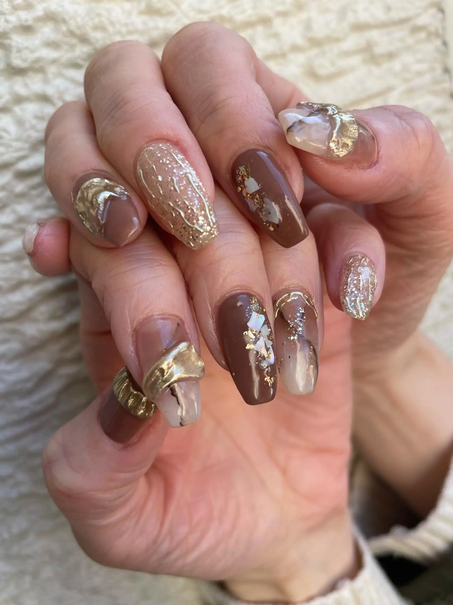 ロング カラー ヘアアレンジ キッズ ネイル マツエク・マツパ アイブロウ 福田 加奈のネイルデザイン