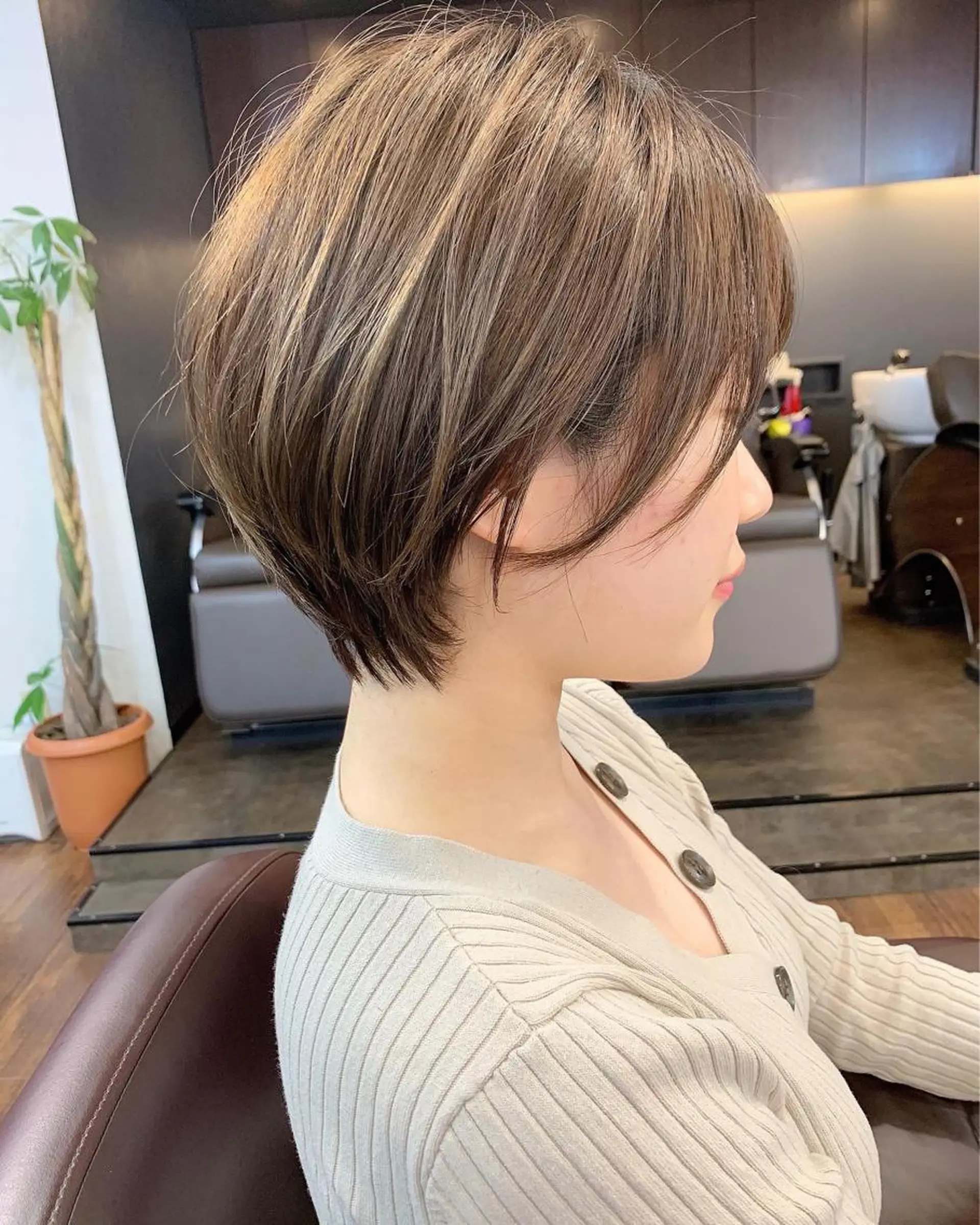 ショート 縮毛矯正/ショート/ レイヤー/畑中正敏のヘアスタイル