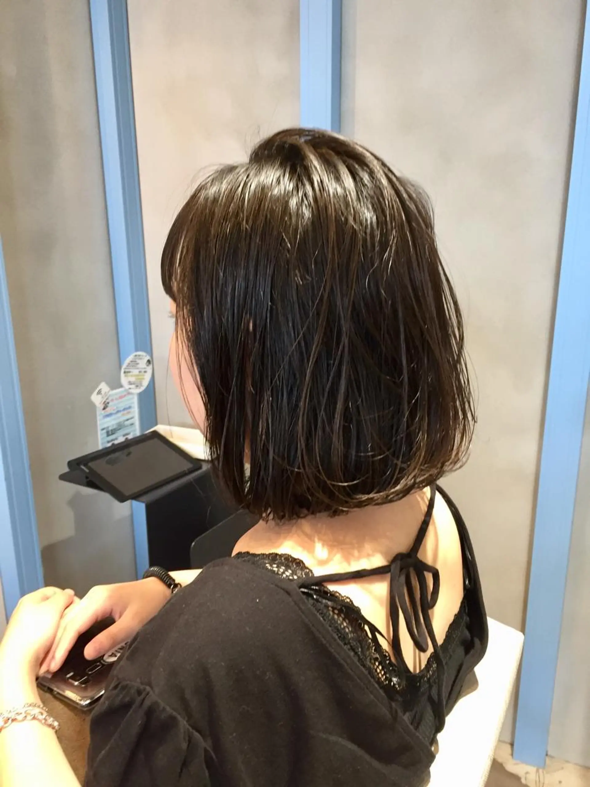 ショート 切りっぱなしボブ ボブ 所渉/韓国レイヤー /ウルフカットのヘアスタイル