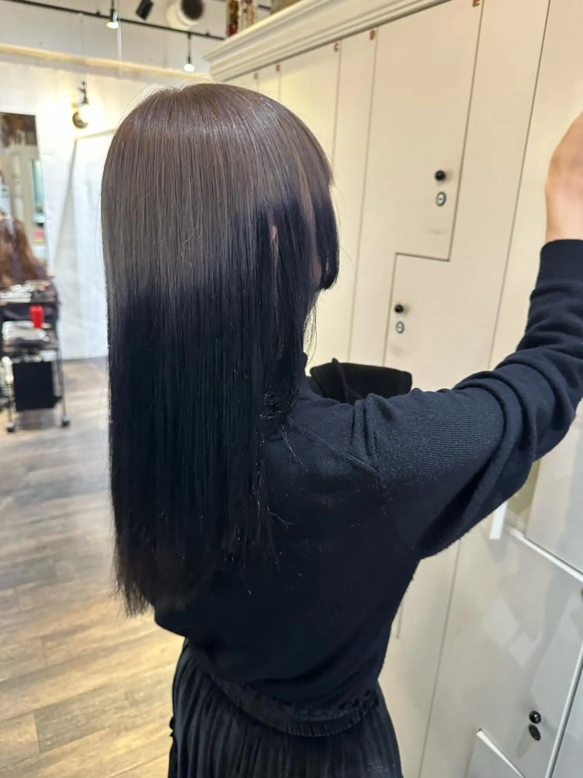 ロング カラー カット ヘアカラー トリートメント 梅田ハイトーン チダ ヒナノのヘアスタイル