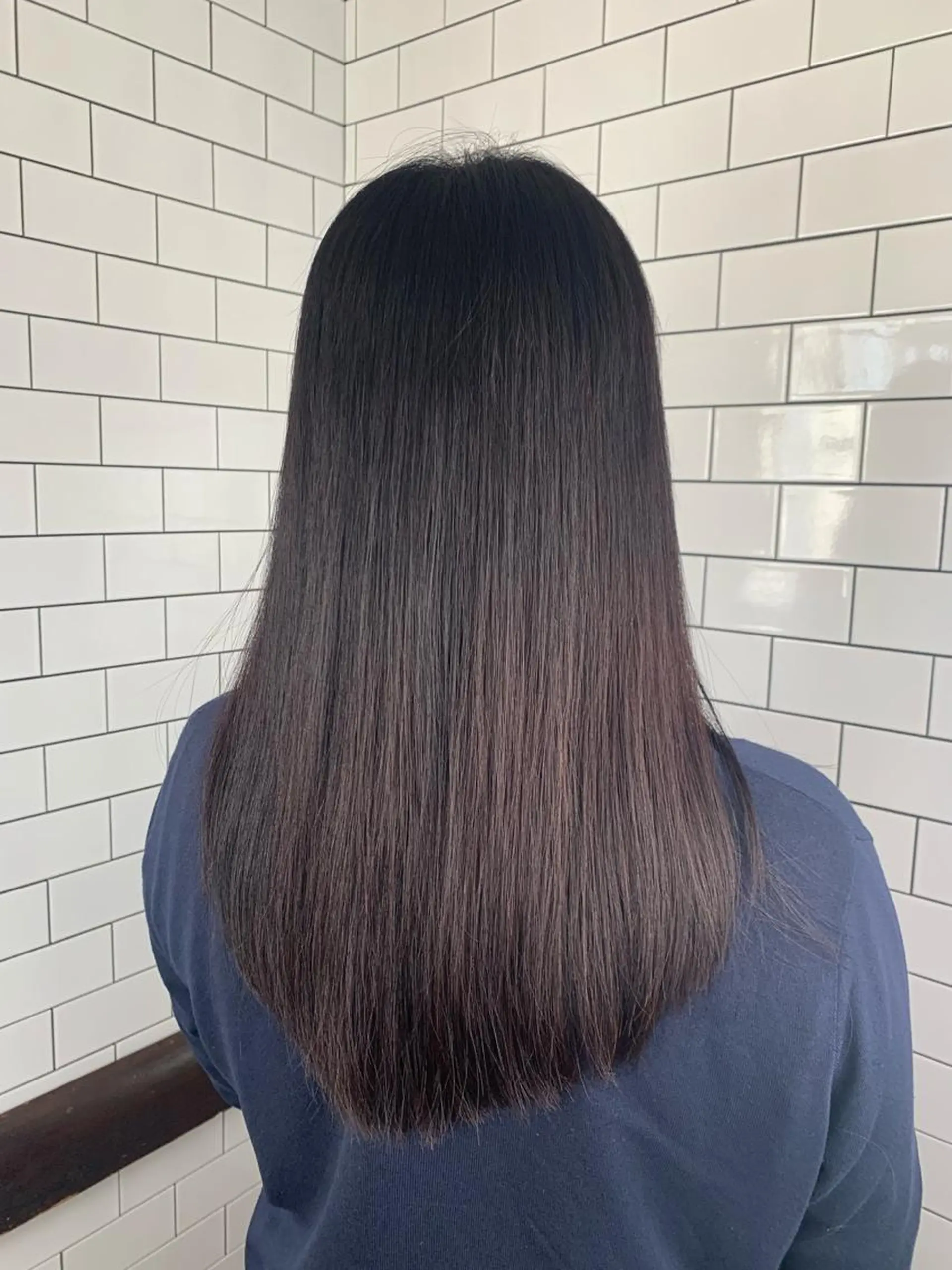 ロング 髪質改善 カット 縮毛矯正 妙見 知洋のヘアスタイル