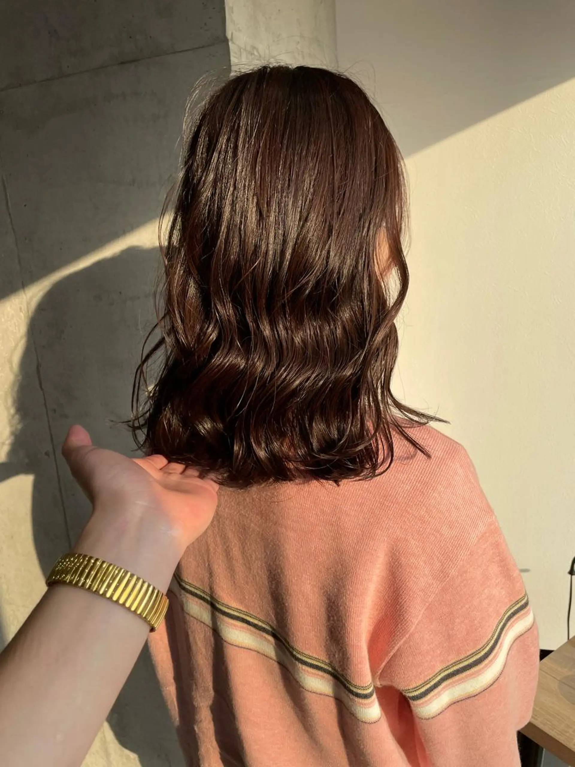 セミロング ヘアカラー トリートメント ✨透明感カラー 恵比寿HAYATO✨のヘアスタイル