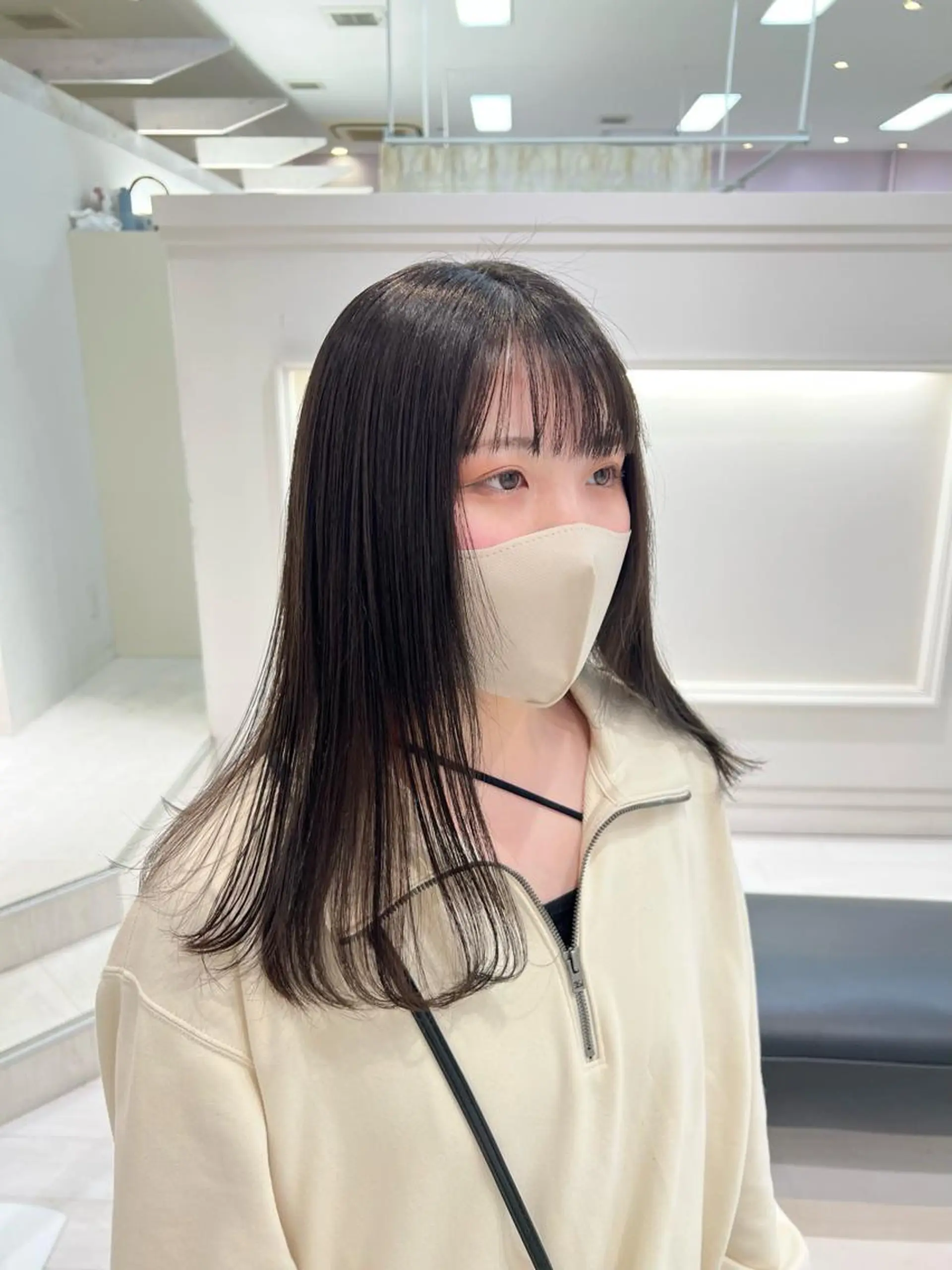 ミディアム カラー 透明感カラー トリートメント Parve  Mix /板野妃莉のヘアスタイル