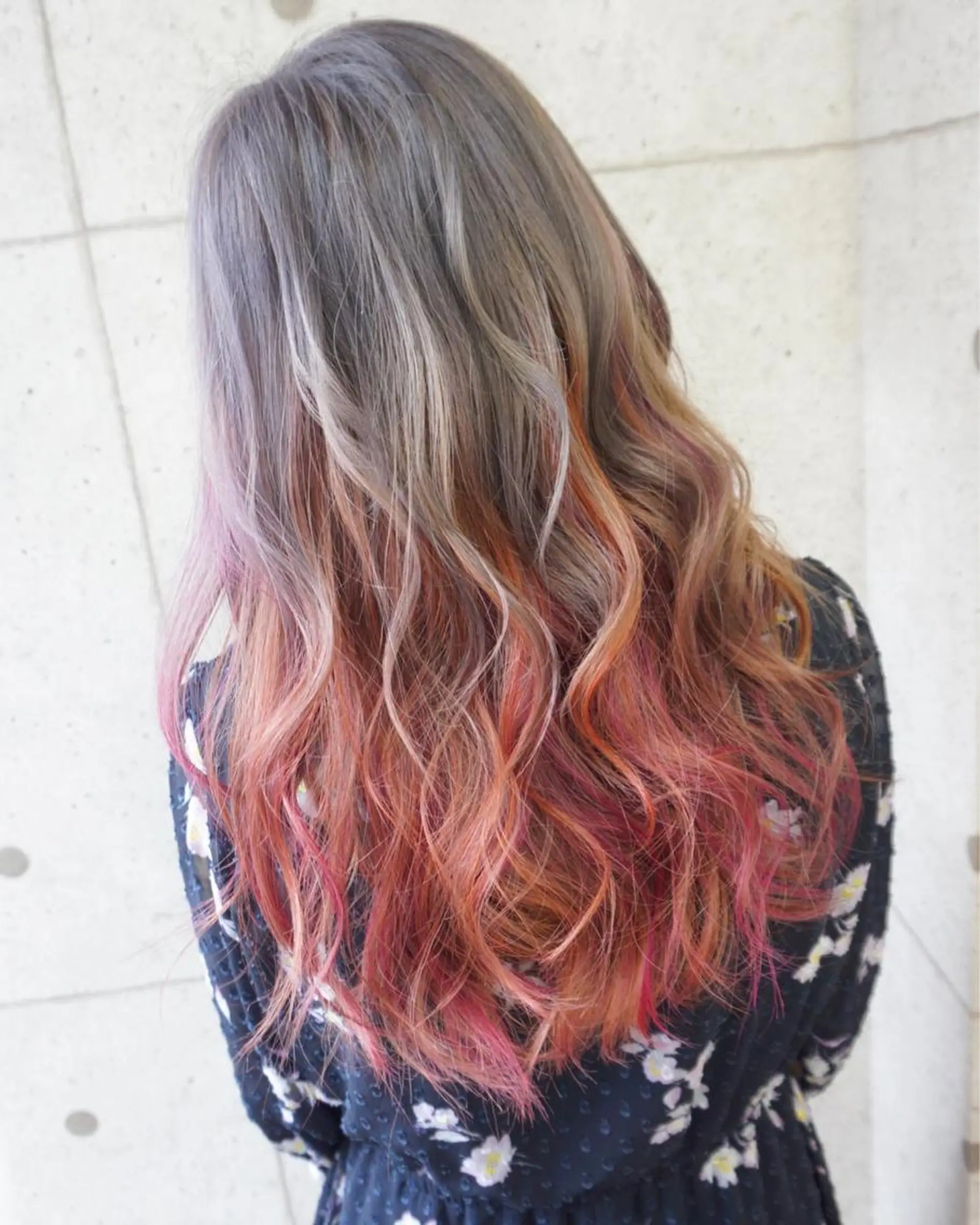 ロング ハイライト カット ヘアカラー トリートメント hair teria ryu 大塚のヘアスタイル