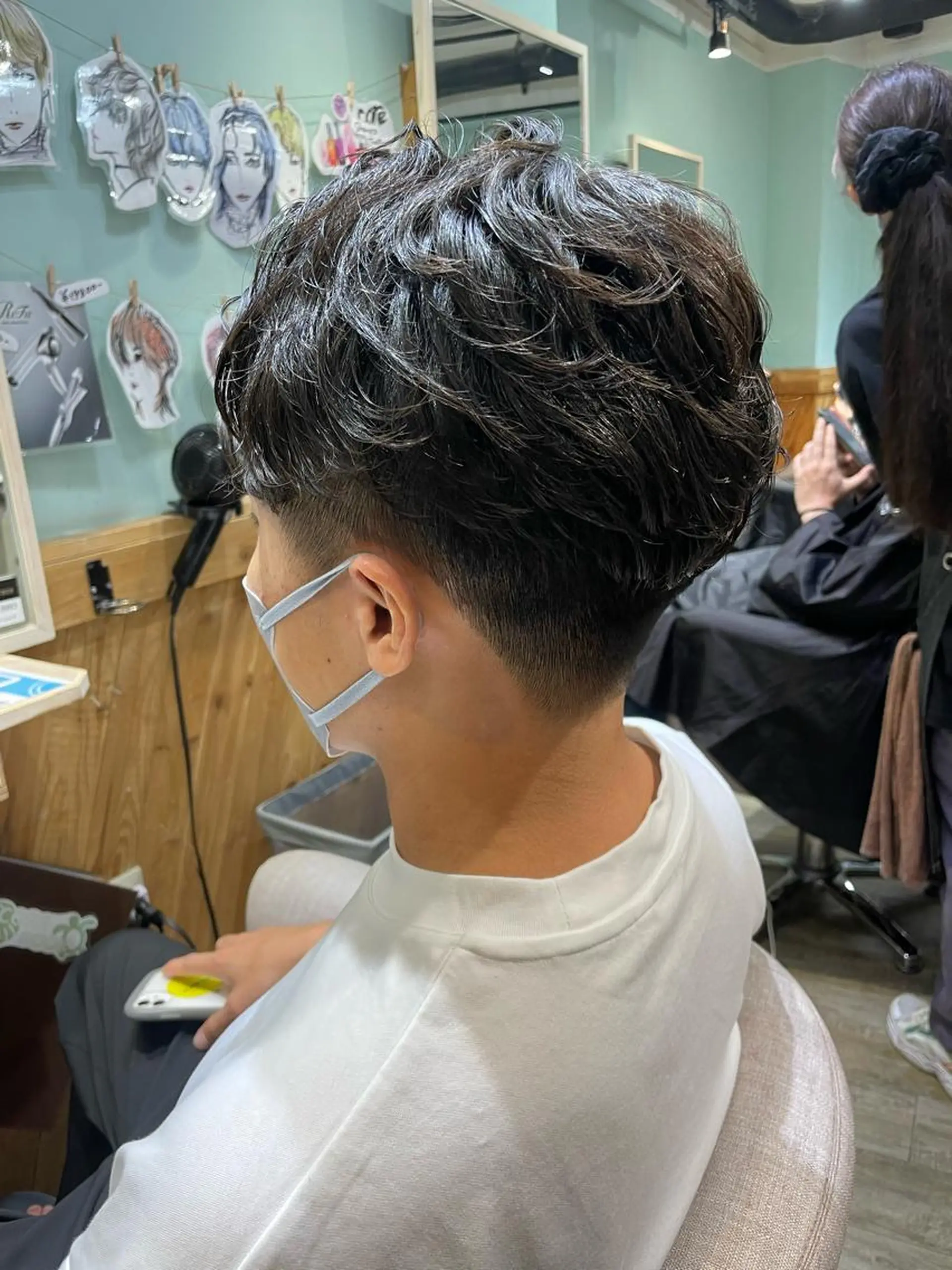 ショート パーマ メンズ CORE blanc所属・COREblanc ゆきの／表参道 原宿のヘアスタイル