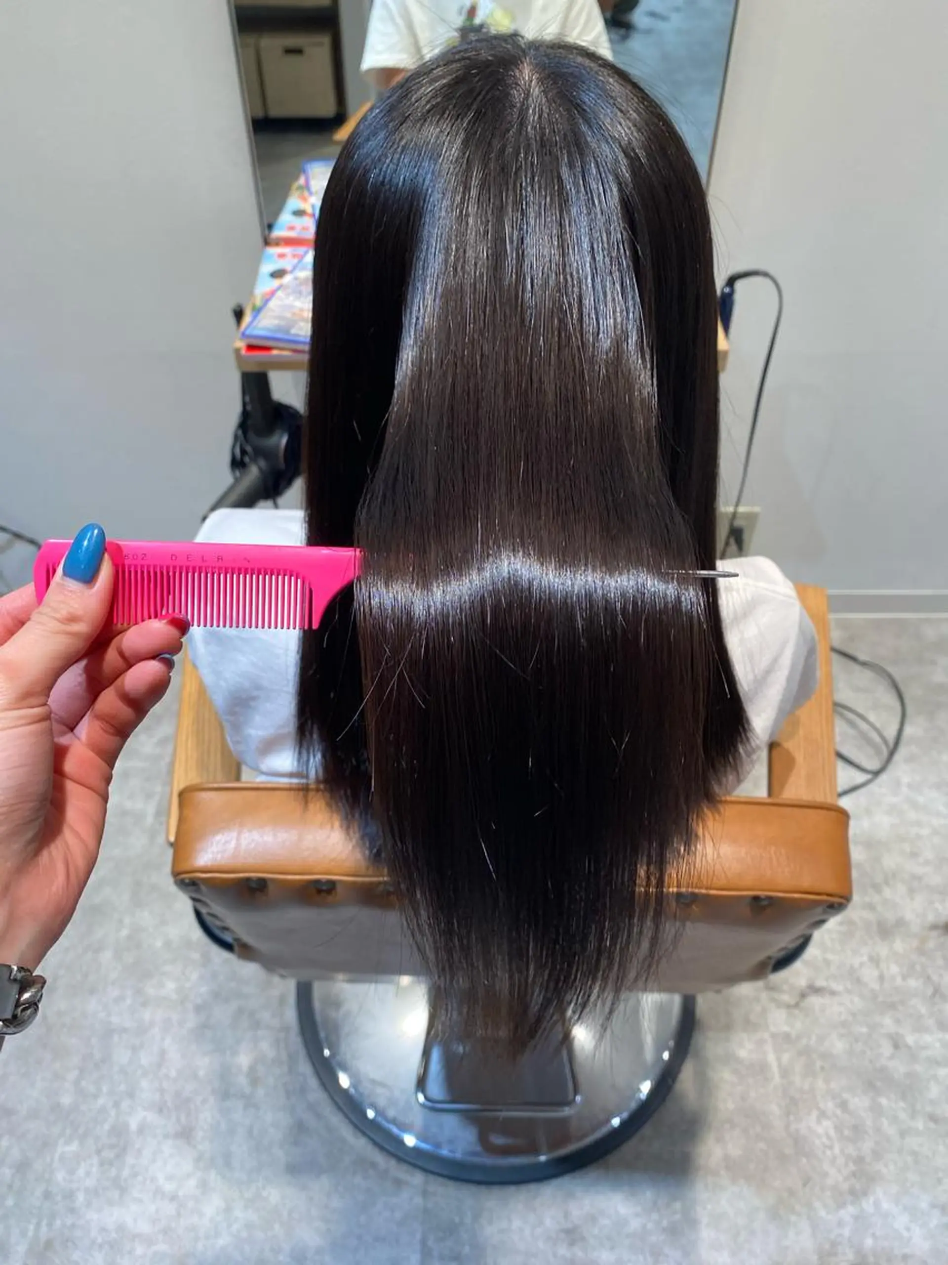 ロング 縮毛矯正 カット 縮毛矯正 オスズ 🎀´-のヘアスタイル