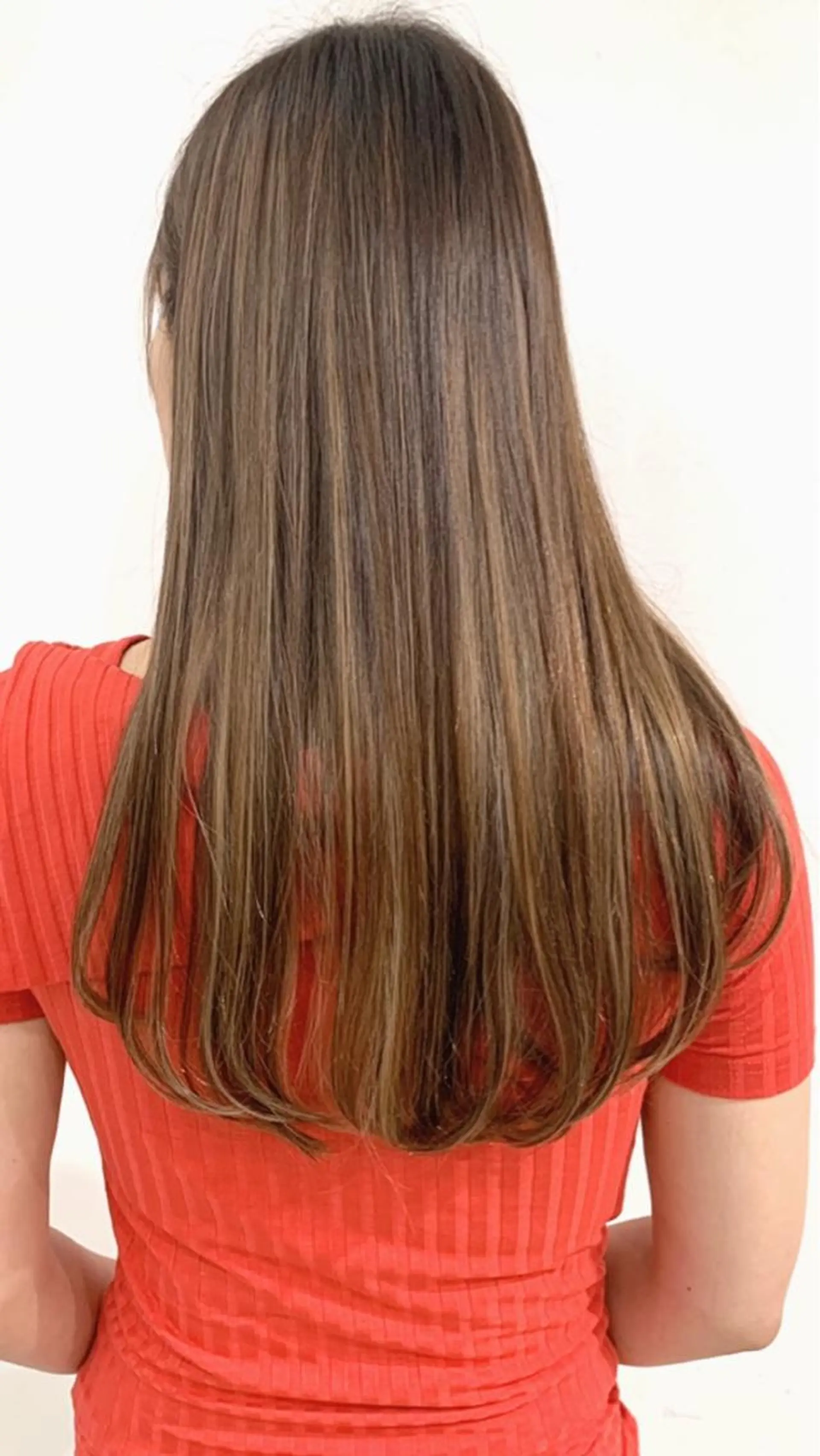 ロング カラー アッシュ バレイヤージュ ブリーチ デザインカラー グレージュ カット ヘアカラー トリートメント 京都大人女性ショート 徒歩1分/秋山のヘアスタイル