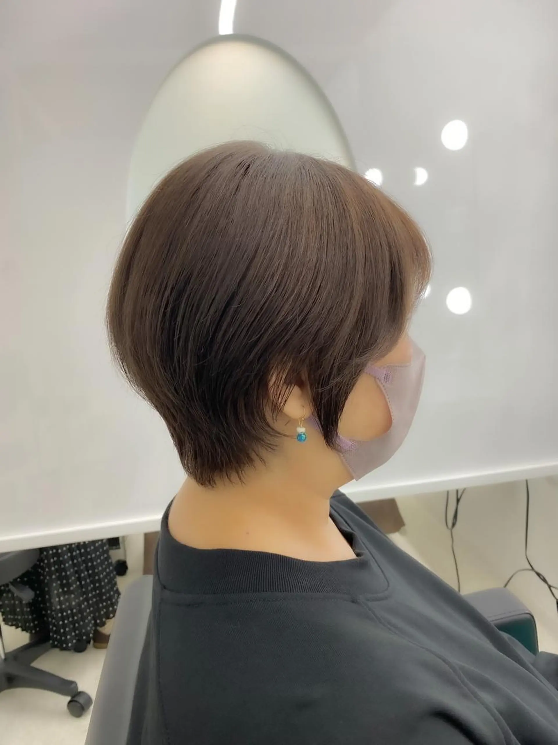 ショート カラー ショートボブ ベージュカラー ボブ ショートヘア 小顔カット カット ヘアカラー 【Zina札幌】 宮腰一磨のヘアスタイル