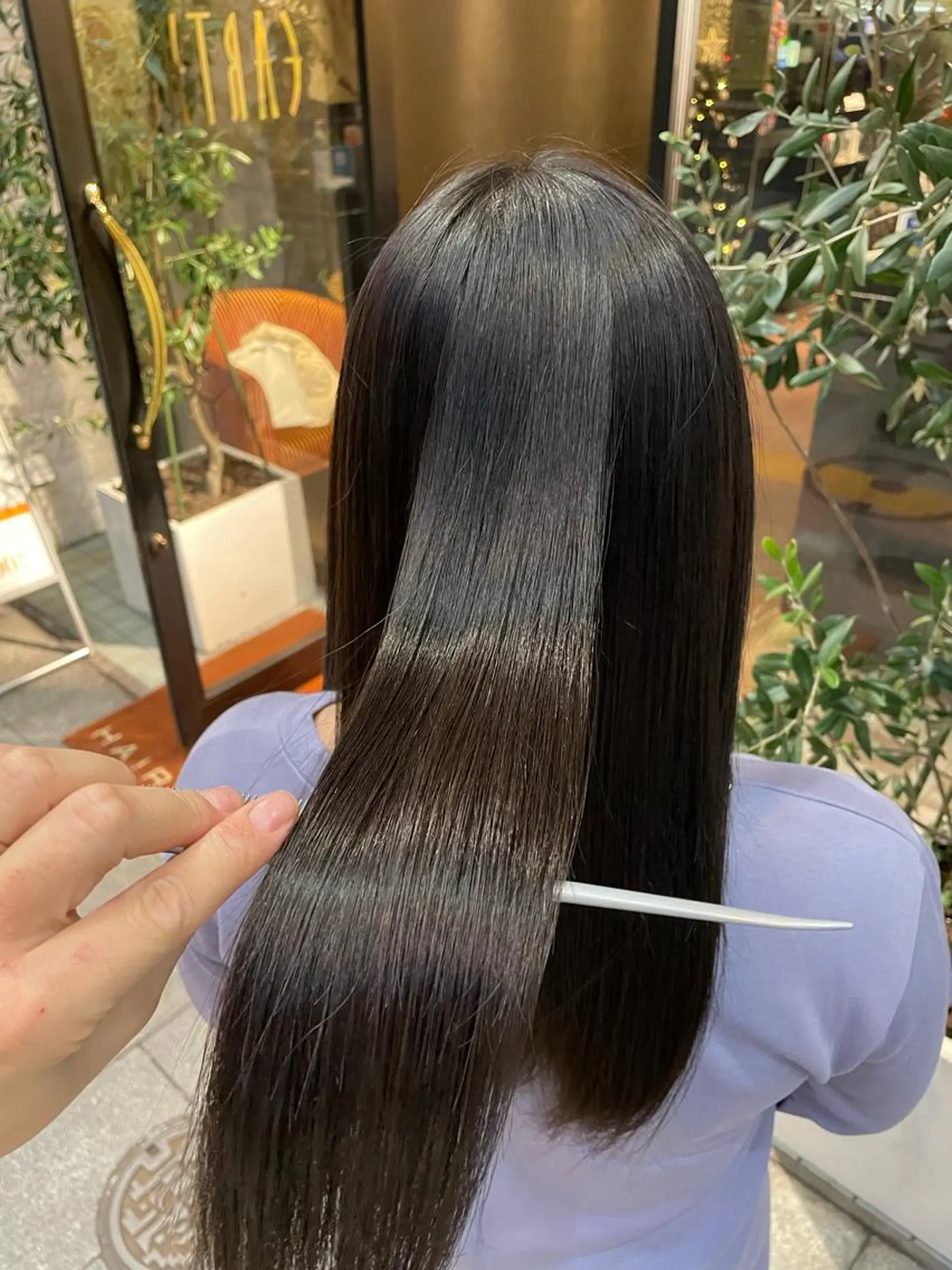 ミディアム カット 縮毛矯正 縮毛矯正/似合わせ EARTH岐阜髙橋のヘアスタイル