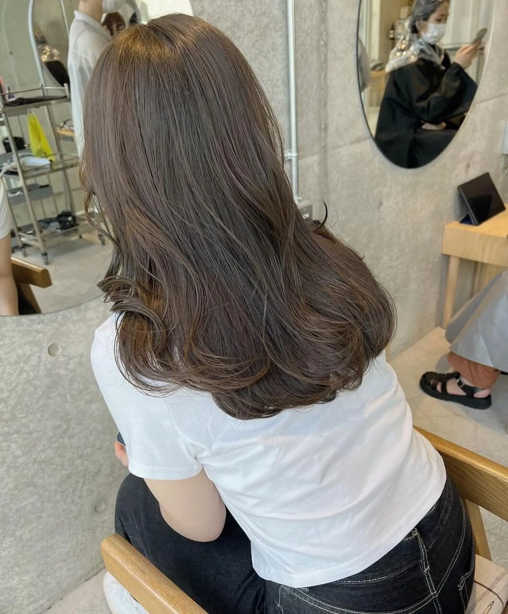 ロング 🎀韓国/艶髪/暗髪 🎀 柚月🫧立川駅のヘアスタイル