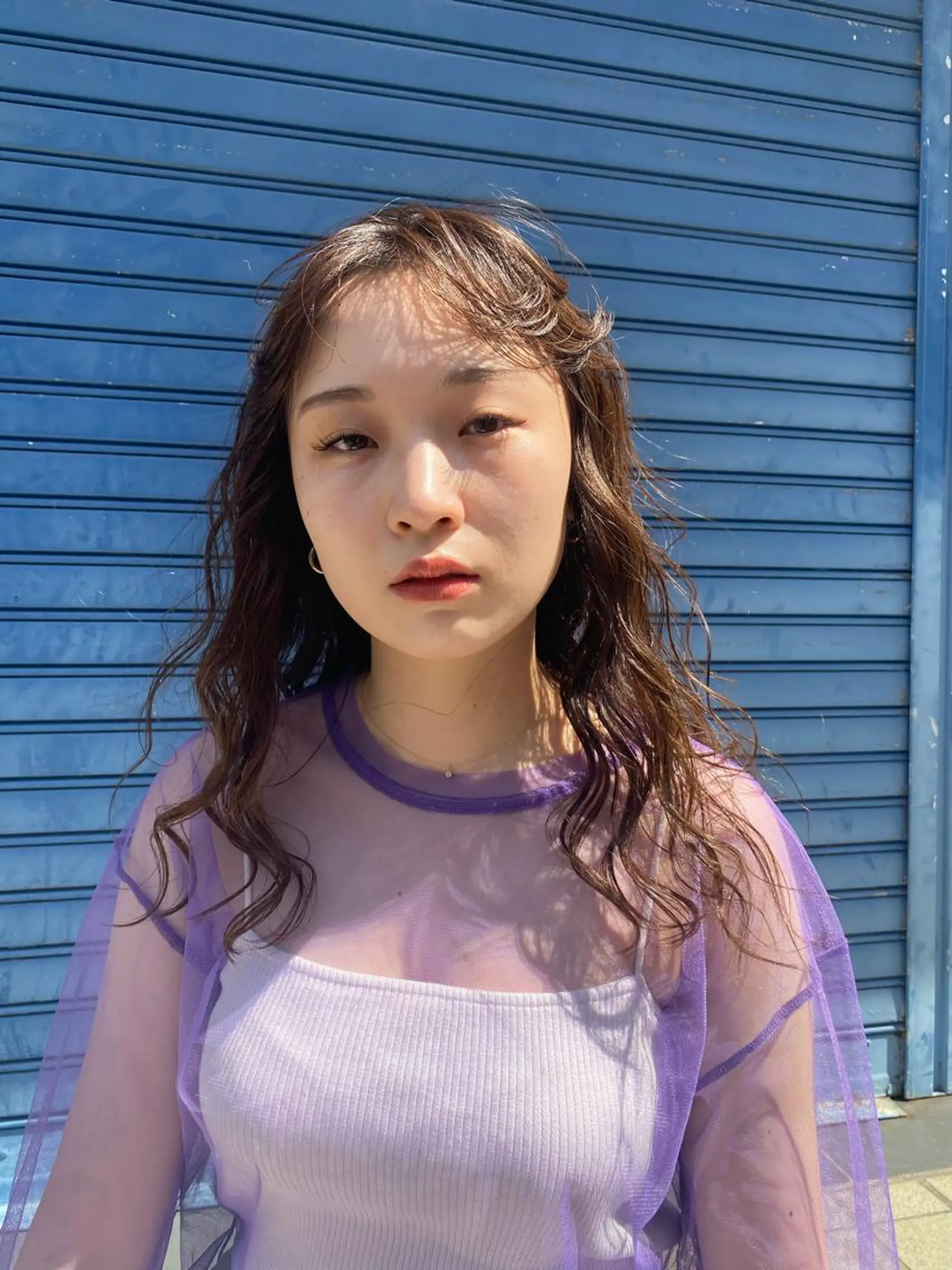 セミロング カラー パーマ ヘアアレンジ セミロングパーマ ヘアカラー パーマ パーマ指名No1 /namiのヘアスタイル