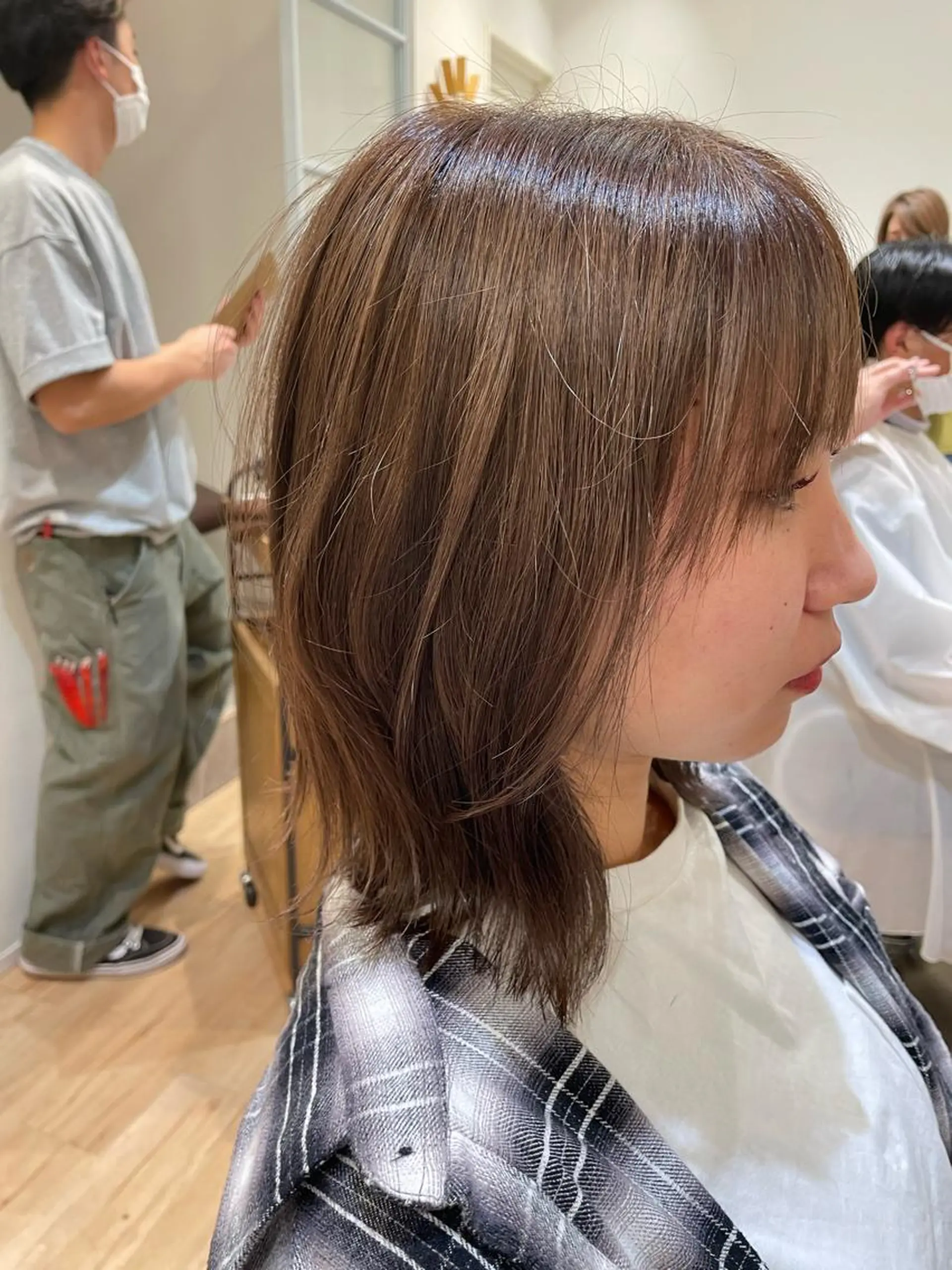 ミディアム ヘアカラー 飯泉/メンズカラー ツイスパ/メッシュのヘアスタイル