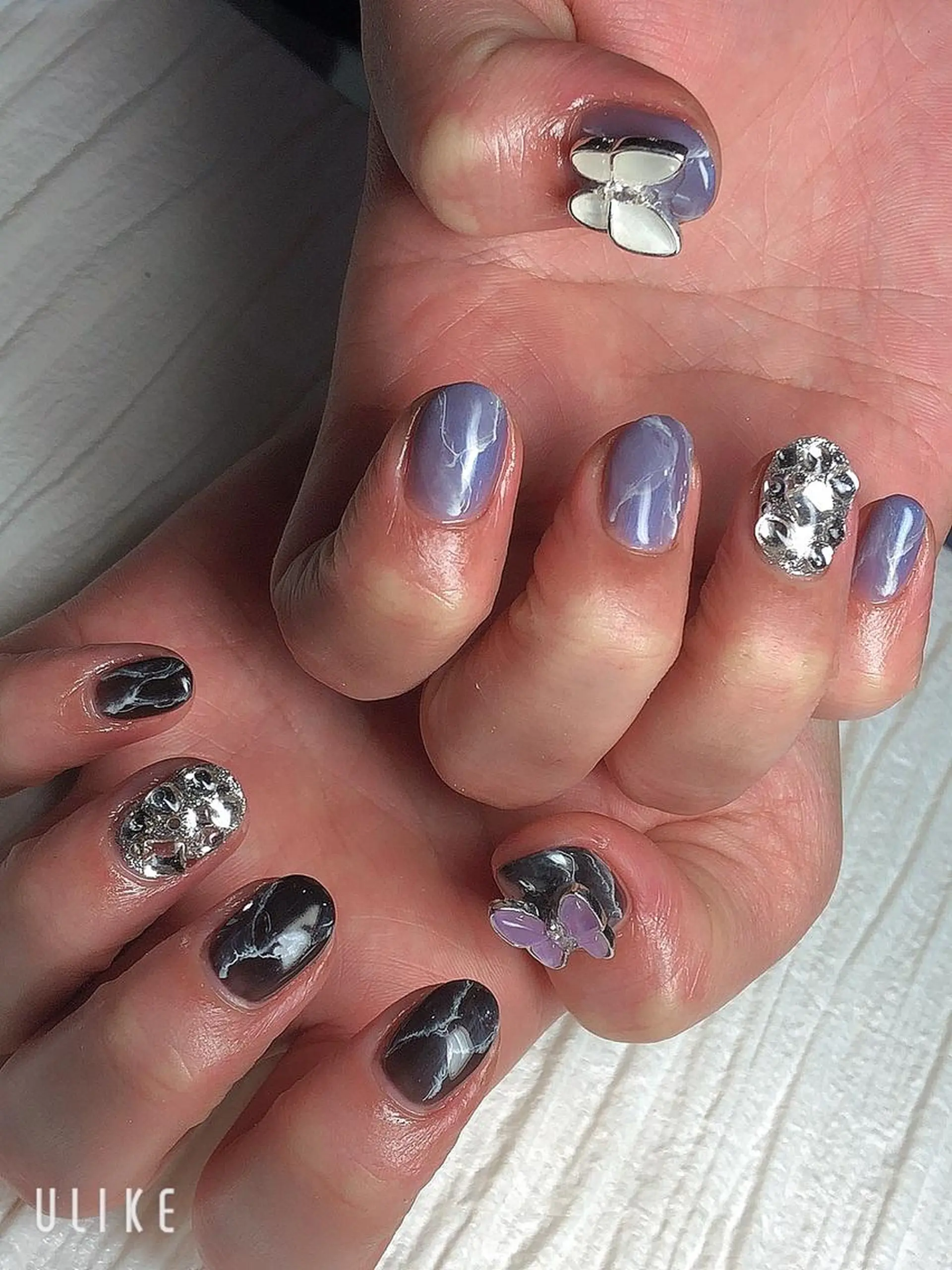 ショート ネイル 🦋Kiyomi. 🦋のネイルデザイン