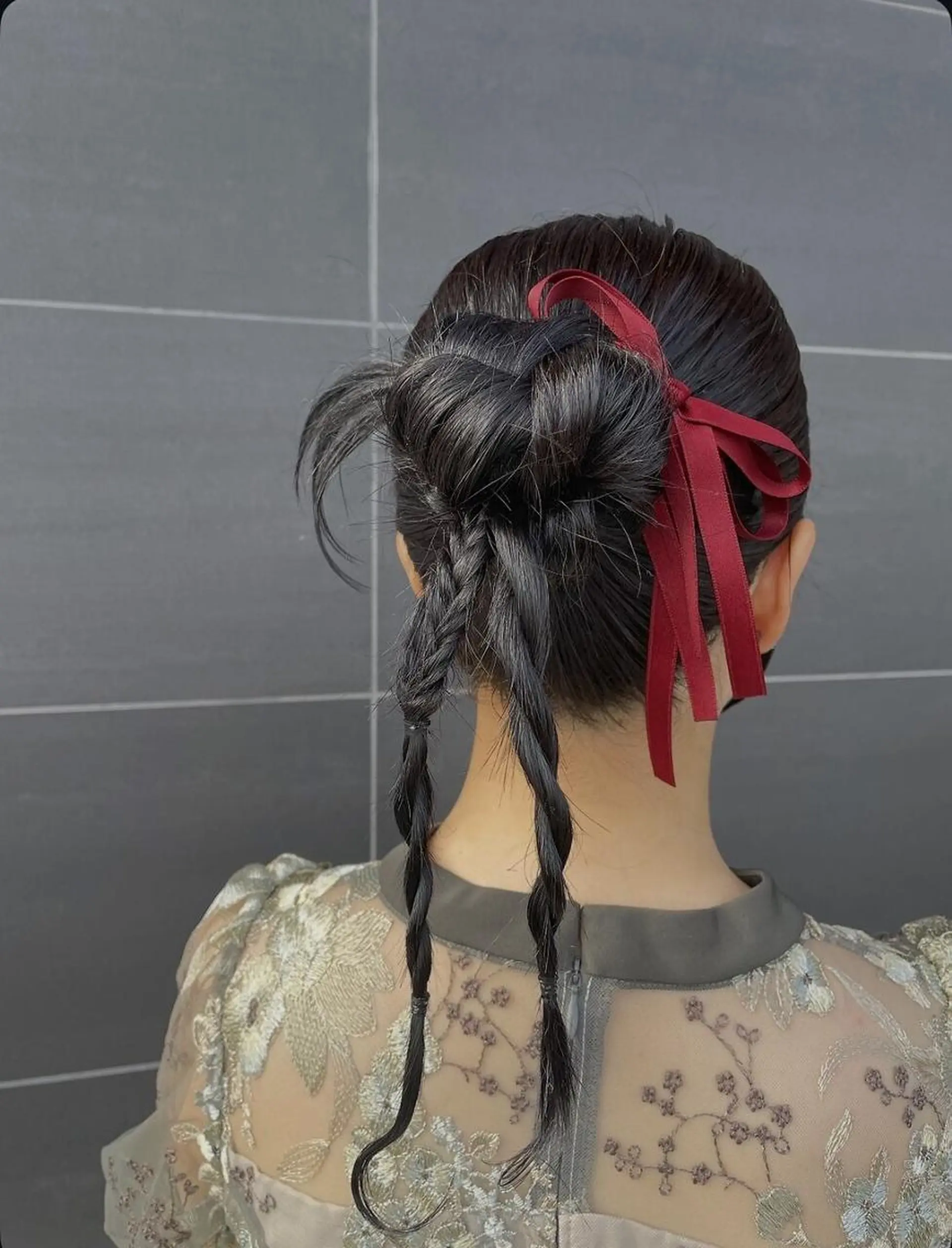 ヘアアレンジ ミディアム カラー ✨艶カラー・ストレー ト✨achieveのヘアスタイル