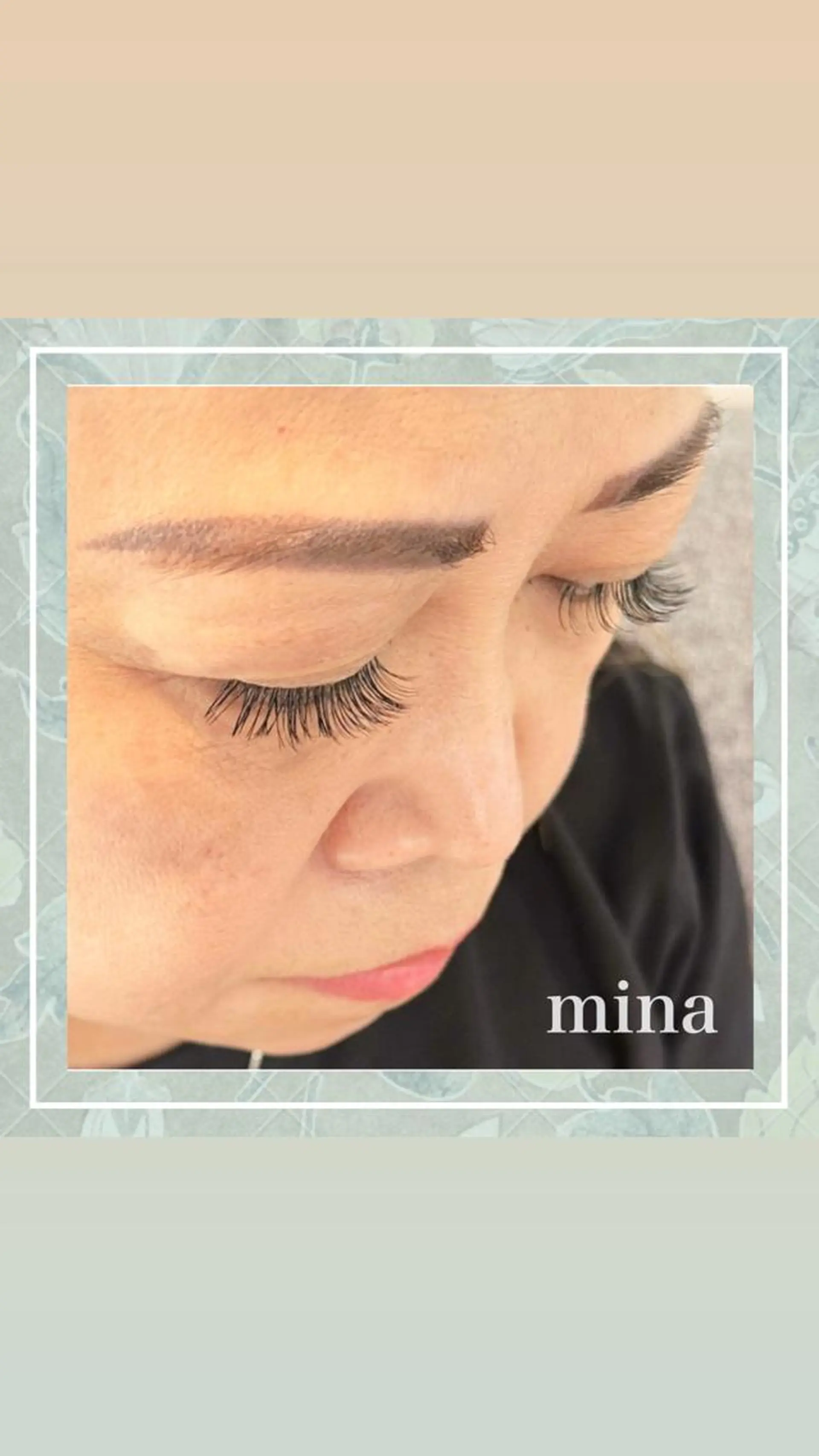 マツエク・マツパ バインドロック eyelashsalon  mina所属・mina ﾐｰﾅのマツエク・マツパデザイン