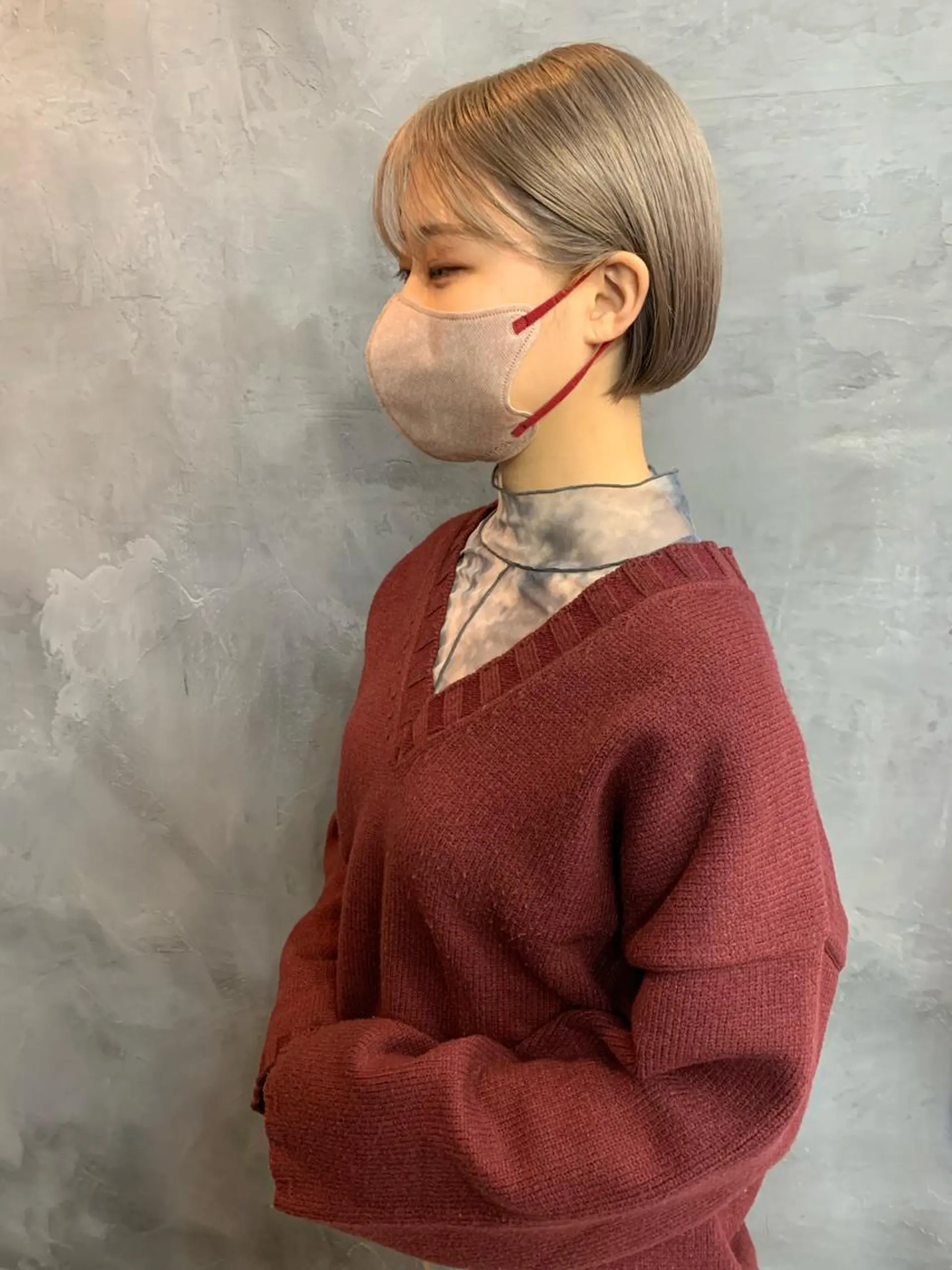 ショート カラー ボブ Fuuu《フゥ》所属・シノザキ シンゴのヘアスタイル