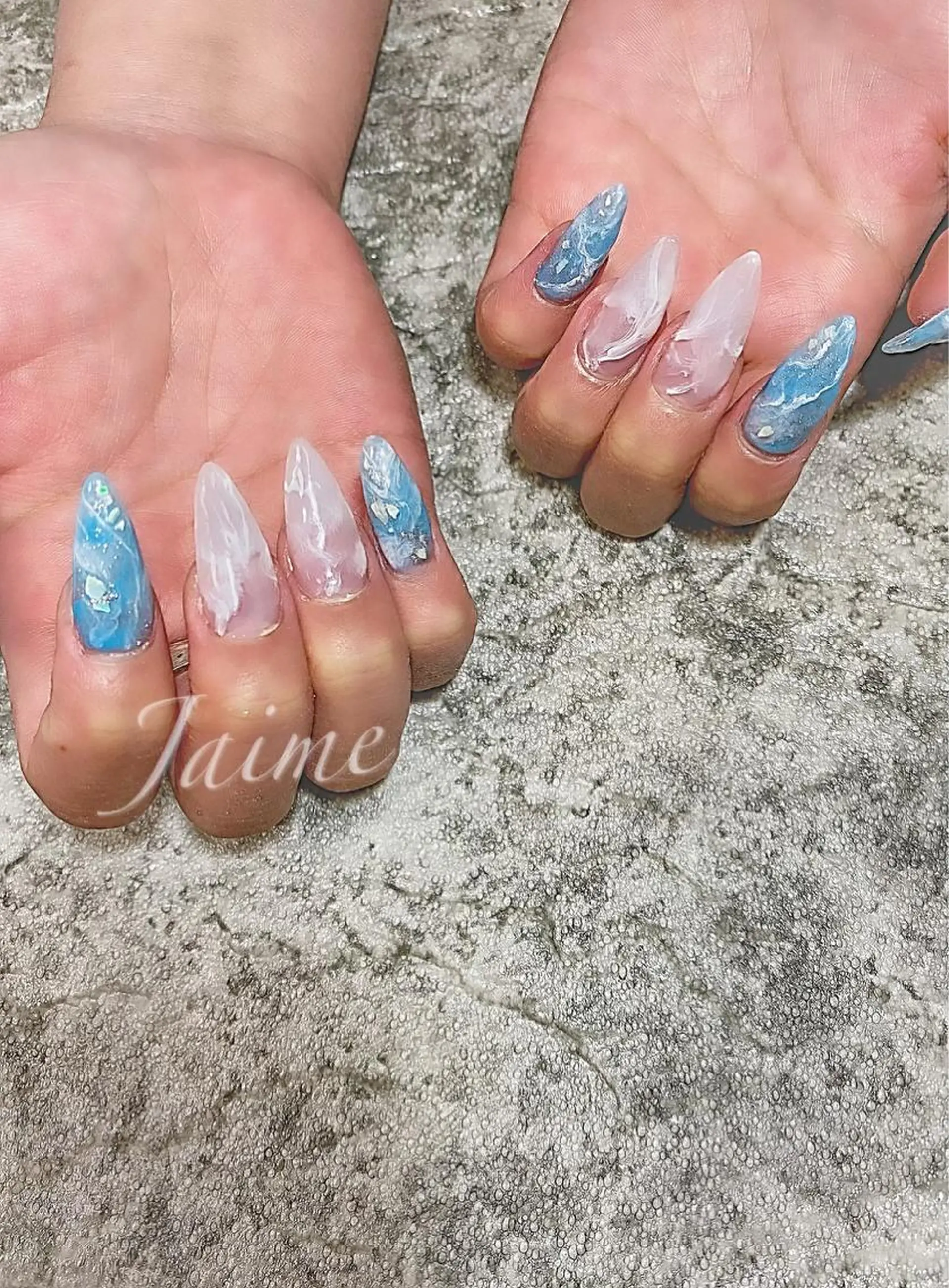 ネイル 大理石ネイル(マーブル) Jaime Yuiのネイルデザイン