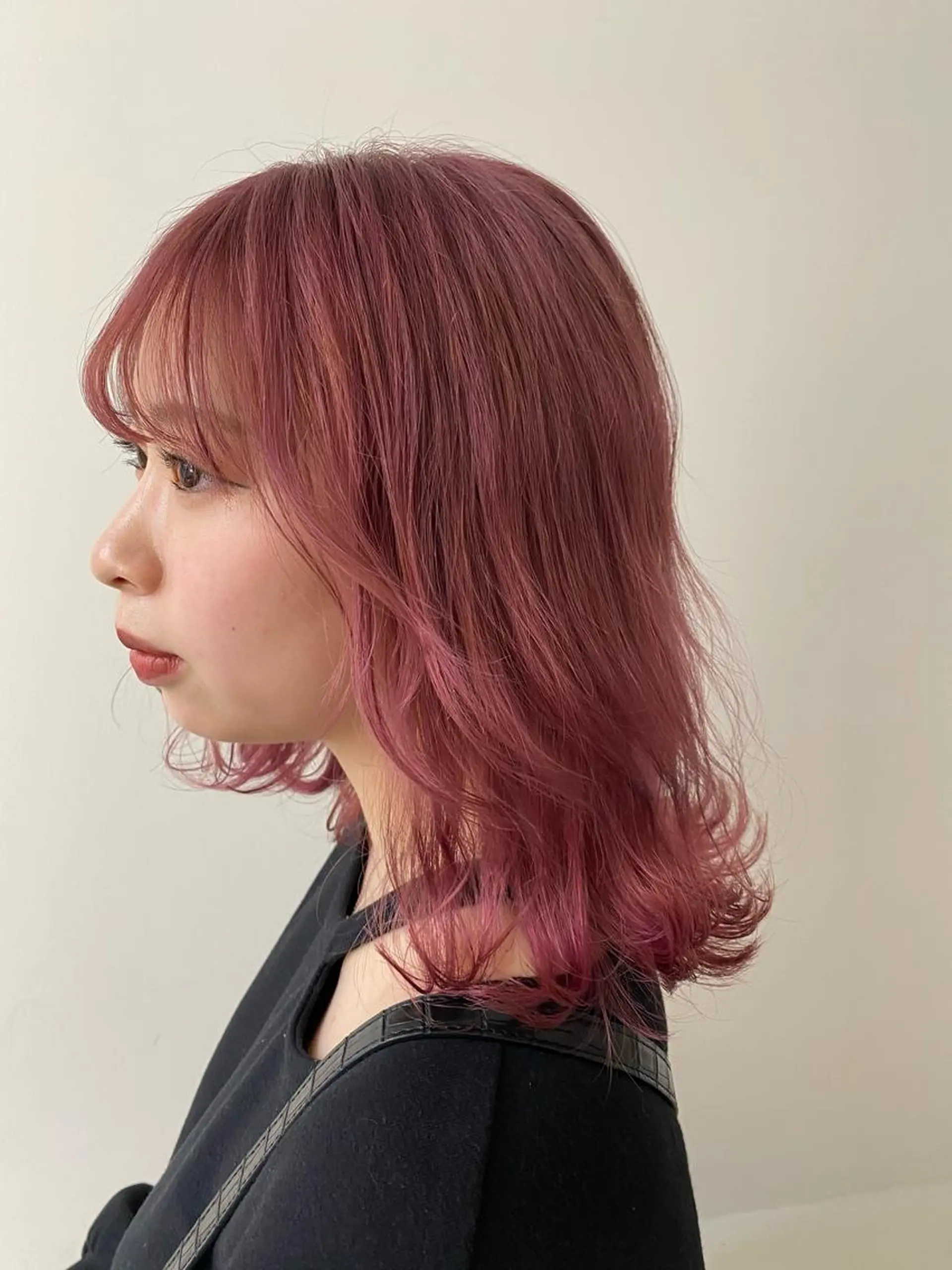 ミディアム カラー ヘアカラー 【淡色color/ nail】maikoのネイルデザイン