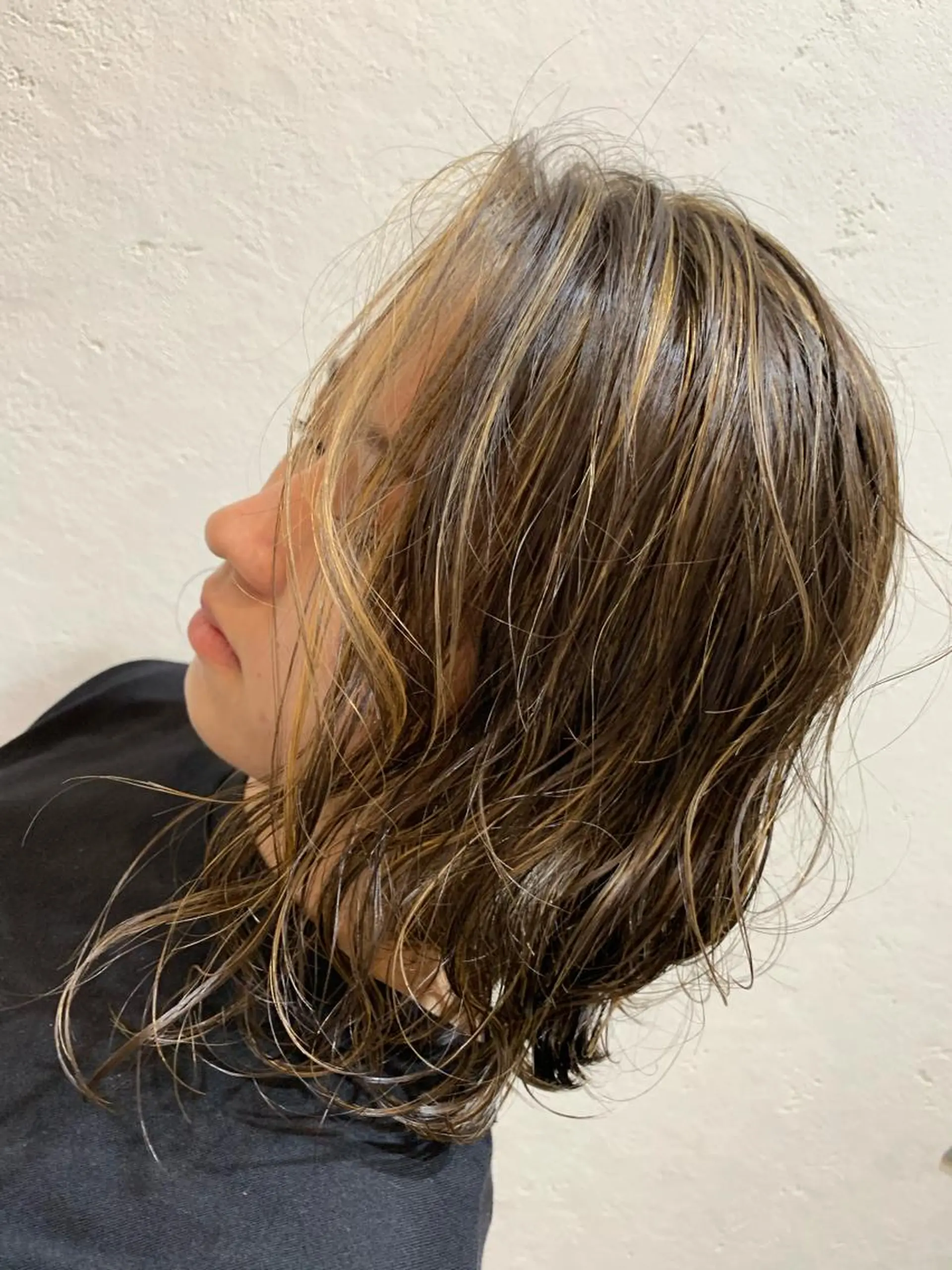 ミディアム カラー 天野 開のヘアスタイル