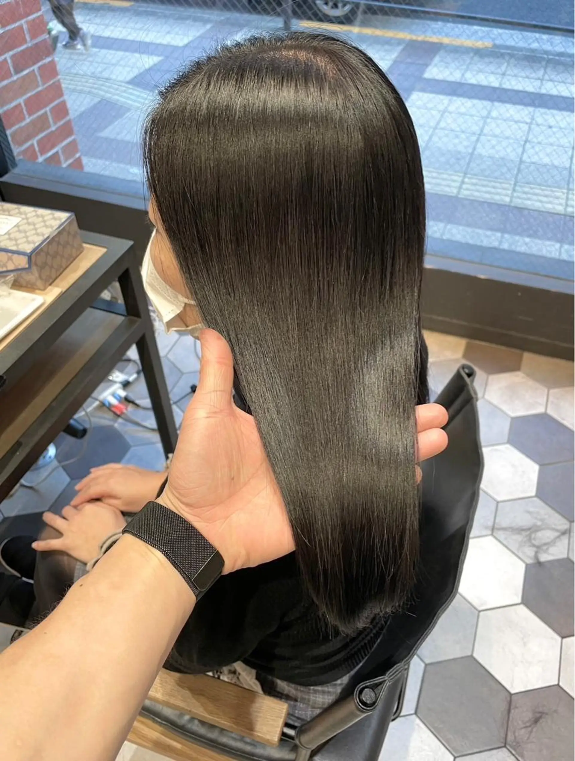 ロング 髪質改善縮毛矯正🫧 村上蒼生のヘアスタイル