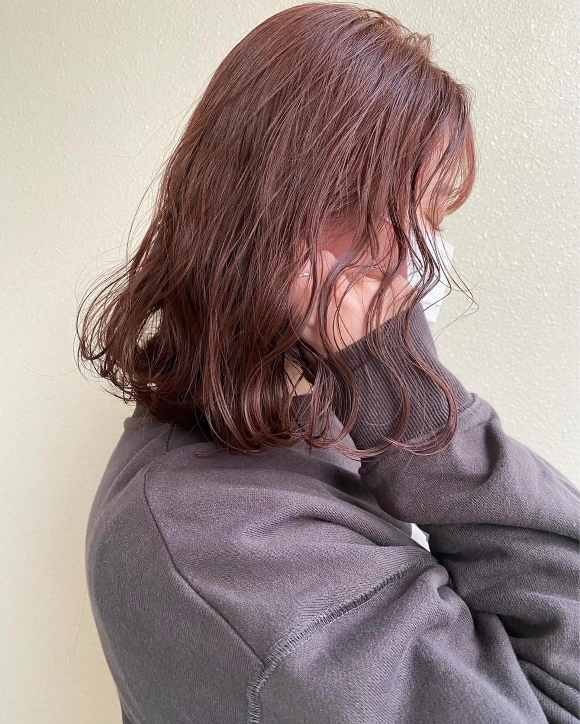 ミディアム カラー カット ヘアカラー トリートメント GiseL アンリのヘアスタイル