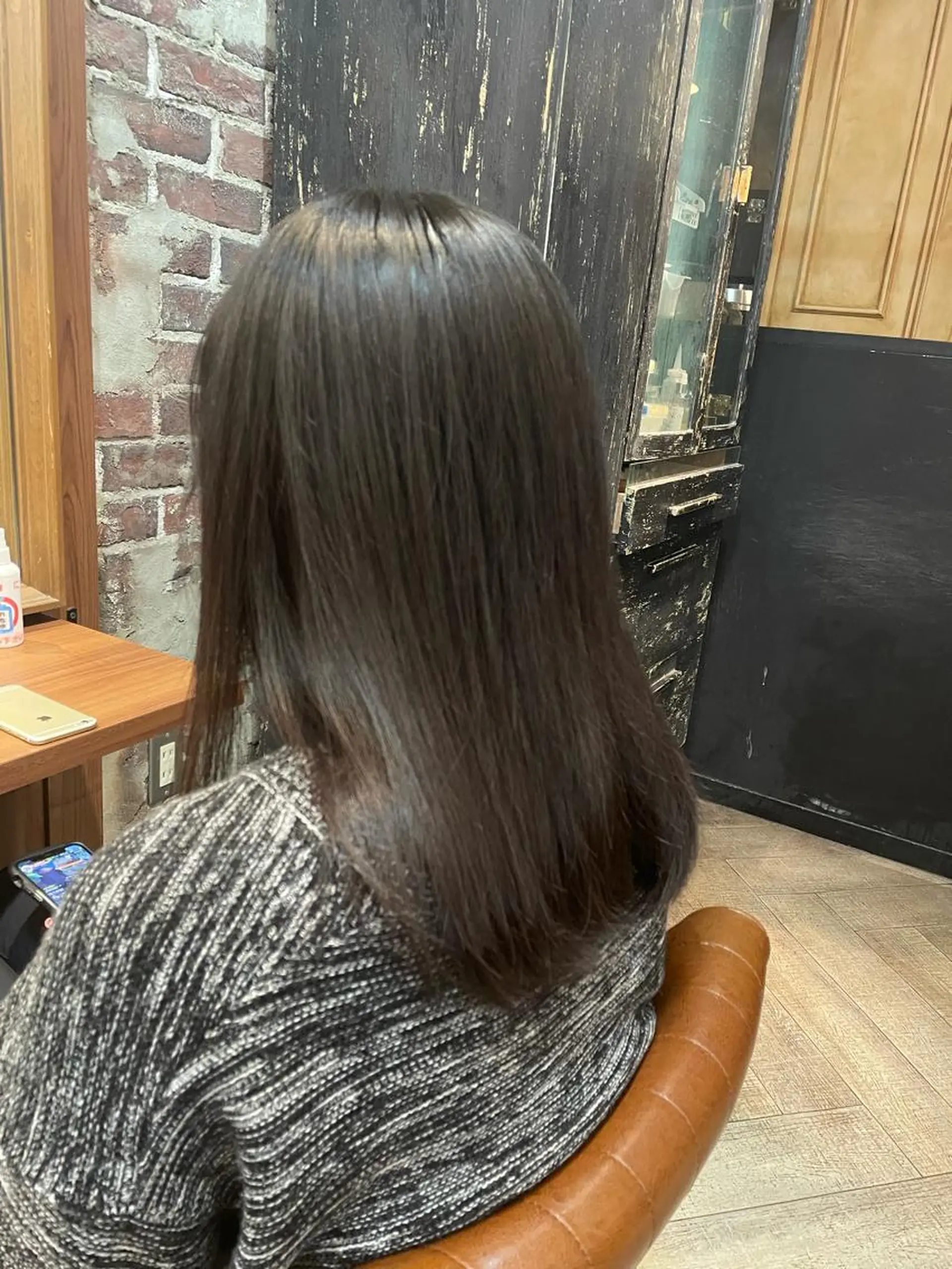 セミロング カラー 藤木 雅俊のヘアスタイル