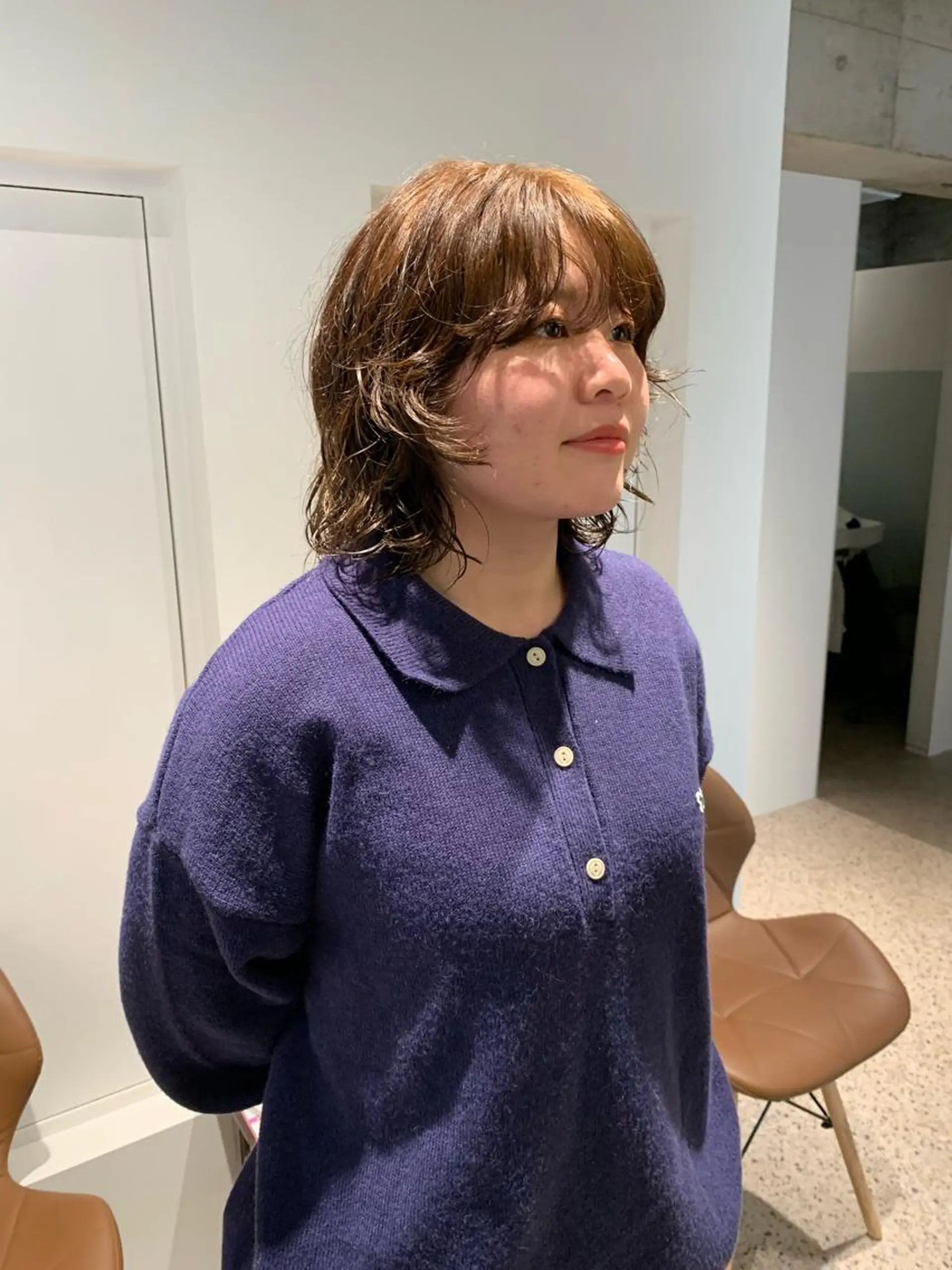 ミディアム カラー ヘアカラー TONUKOA RUA下北沢店【トヌコア ルア】所属・丸山璃子 /パーマ/レイヤーのヘアスタイル