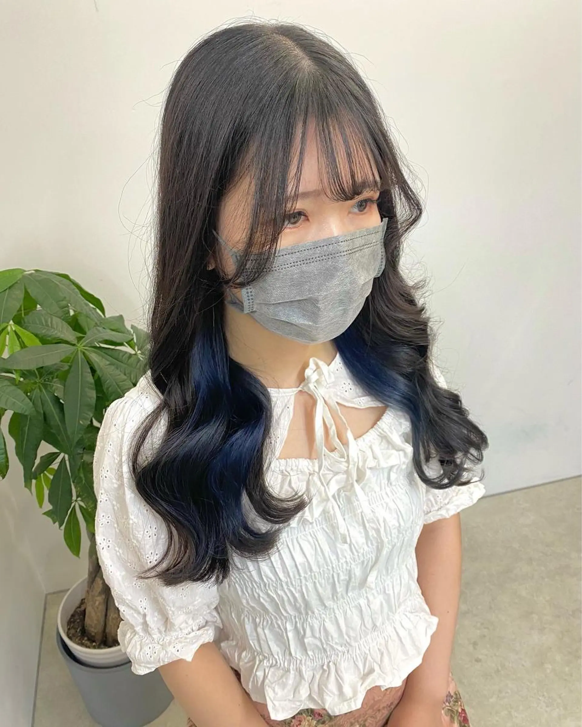 ミディアム 似合わせカット sunc所属・梅田l大人韓国ヘア レイヤー×艶カラーのヘアスタイル