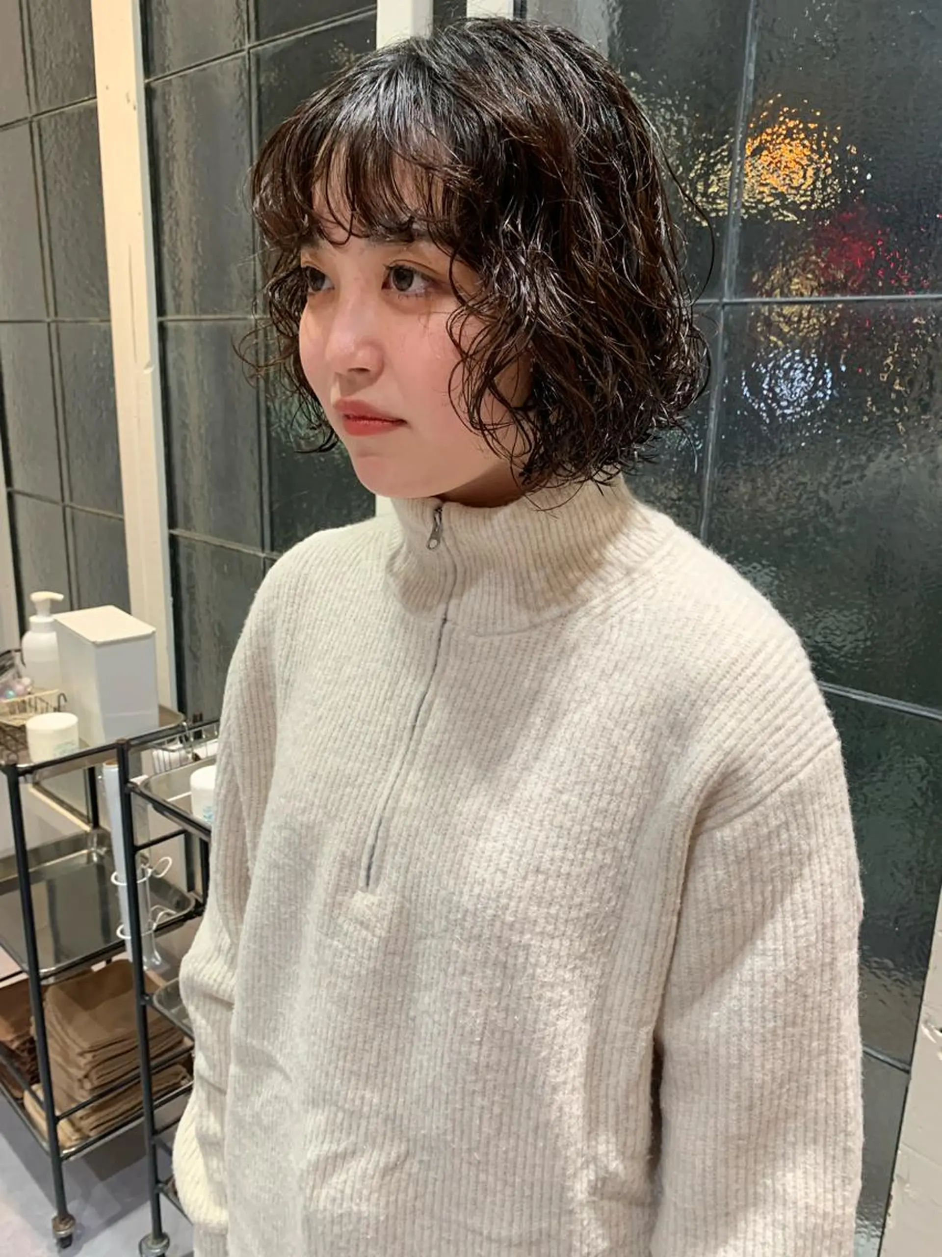 ショート ハイトーン/顔まわり レイヤー/YUKAのヘアスタイル