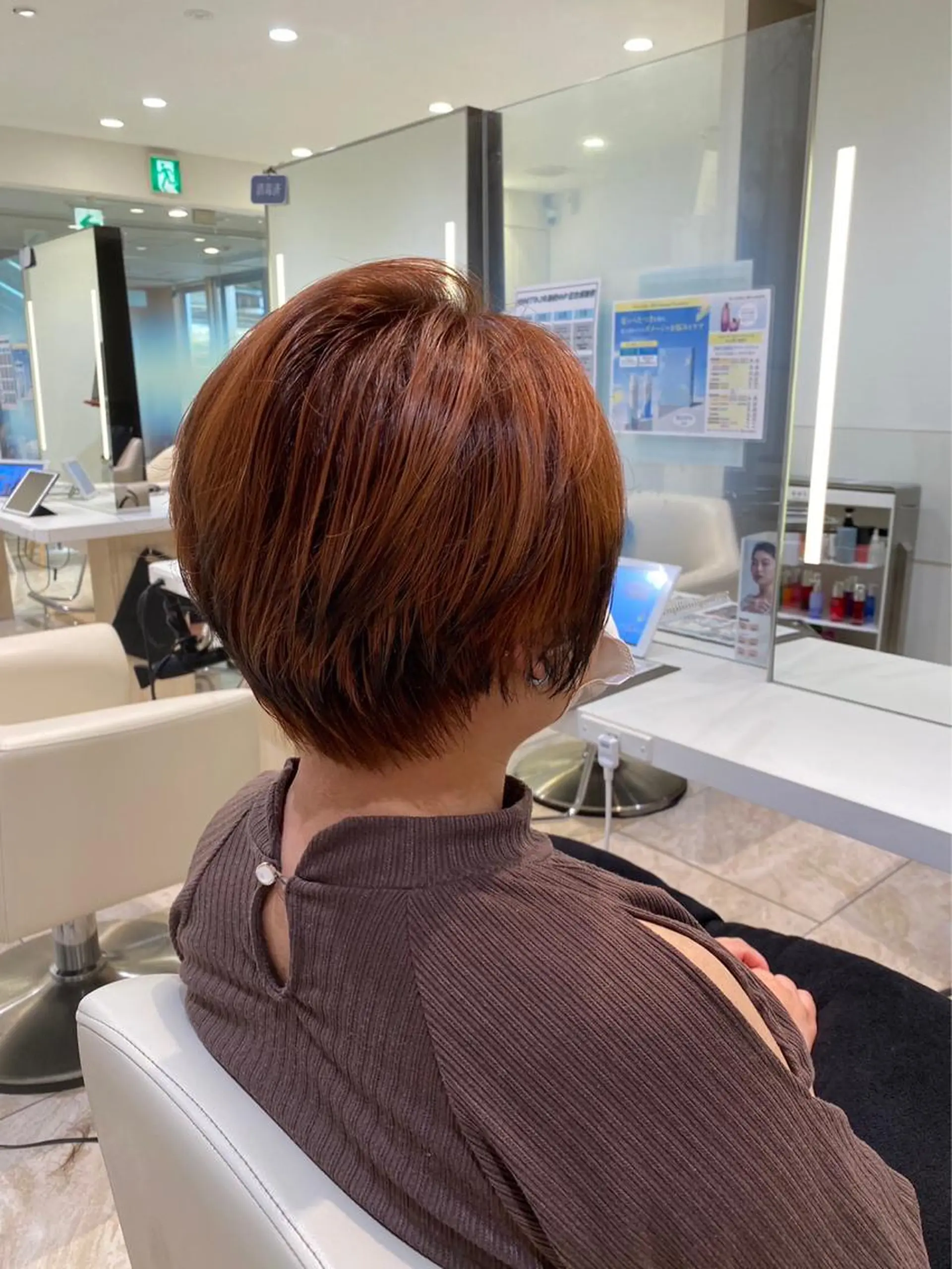 ショート カラー ヘアカラー ヘッドスパ はるか/ブリーチカラ ー/ヘアアレンジ🤍のヘアスタイル