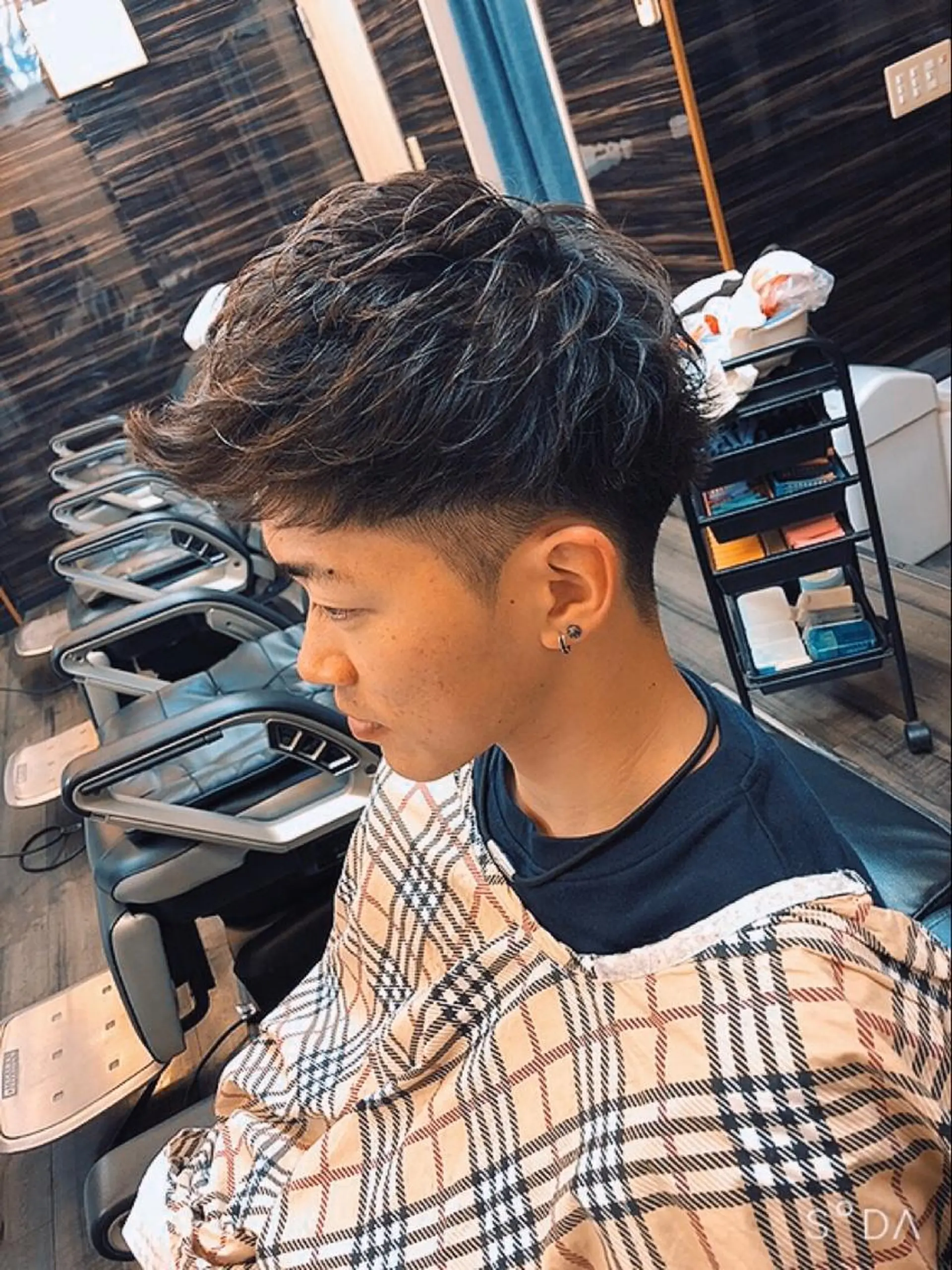 ショート パーマ ヘアアレンジ メンズ モヒカン メンズパーマ カット パーマ Men's  hair salon PLAISIR所属・【店長】小山 泰生のヘアスタイル