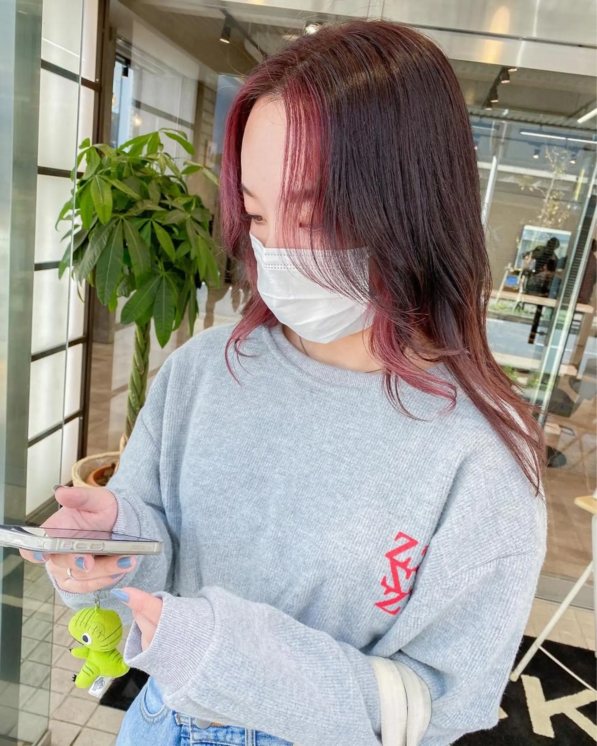 ミディアム カラー 韓国風スタイル 🍓MIZUKI🍓のヘアスタイル