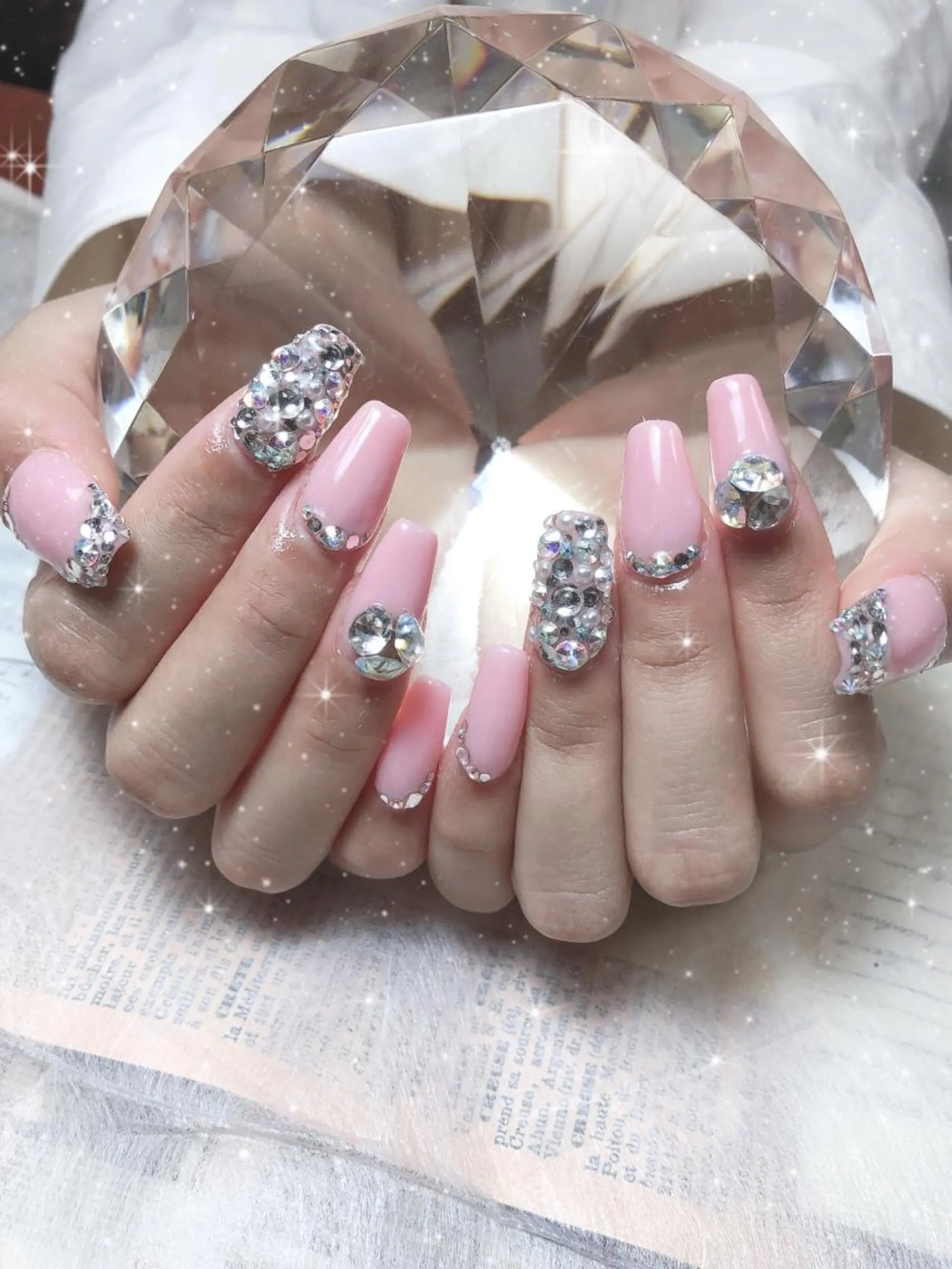 ショート ネイル ワンカラーネイル ストーンネイル ハンドネイル 《LB》ラブリエ Nail&eyeのマツエク・マツパデザイン