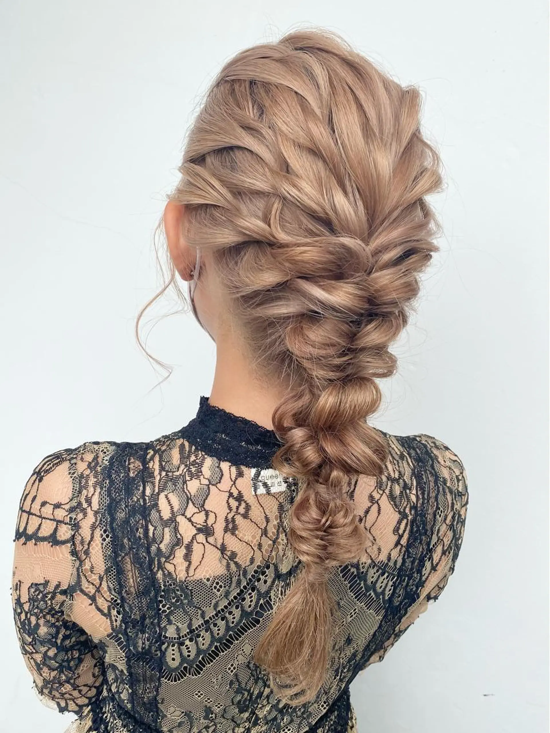 セミロング カラー パーマ ヘアアレンジ キッズ ブリーチ イルミナカラー 髪質改善 縮毛矯正 トリートメント ヘアセット 艶ピンク*ヘアセット 🌙shioriのヘアスタイル