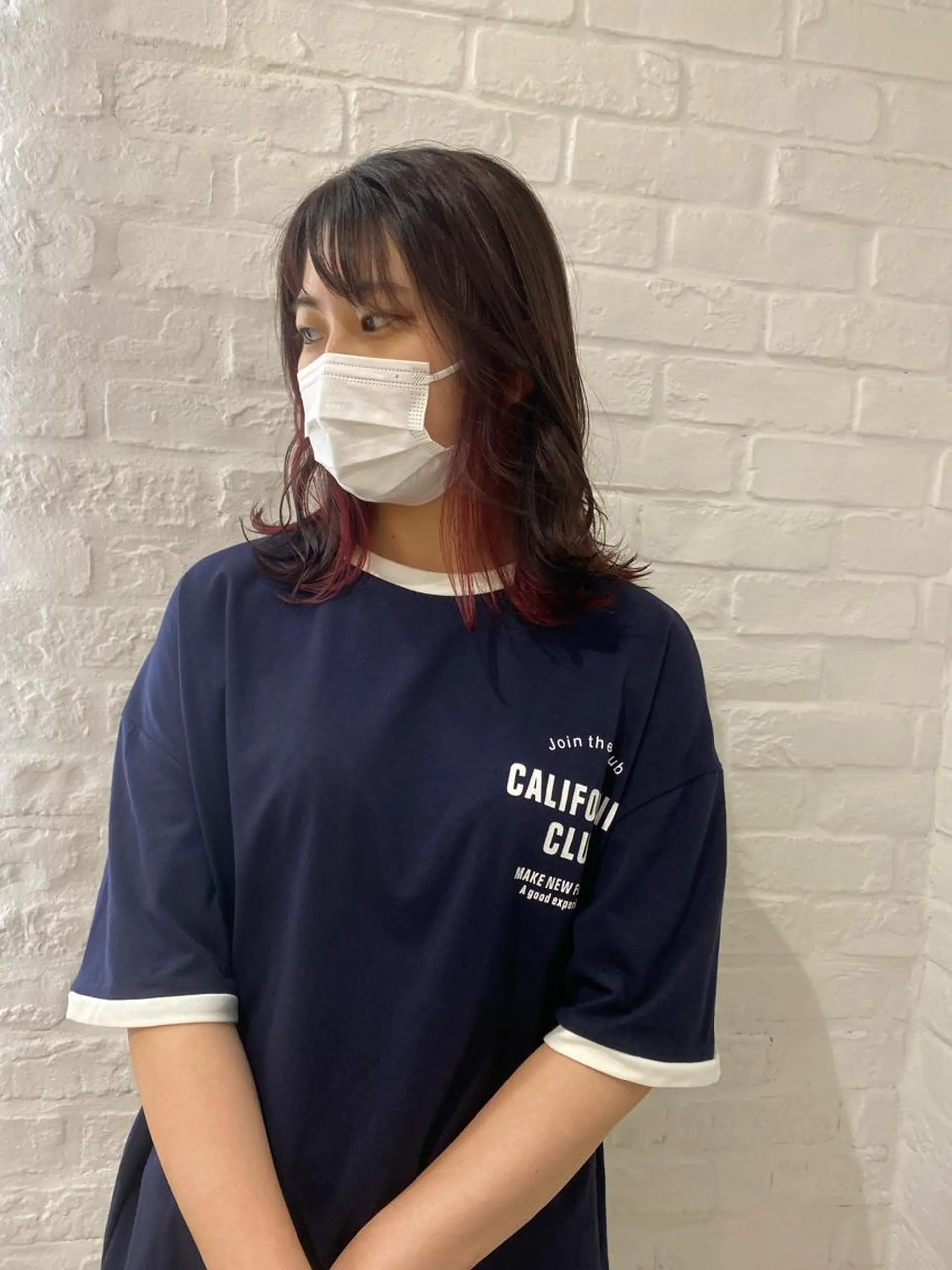 セミロング カラー インナーカラー カット ヘアカラー 🍀透明感抜群🍀/ ハイトーンカラーのヘアスタイル