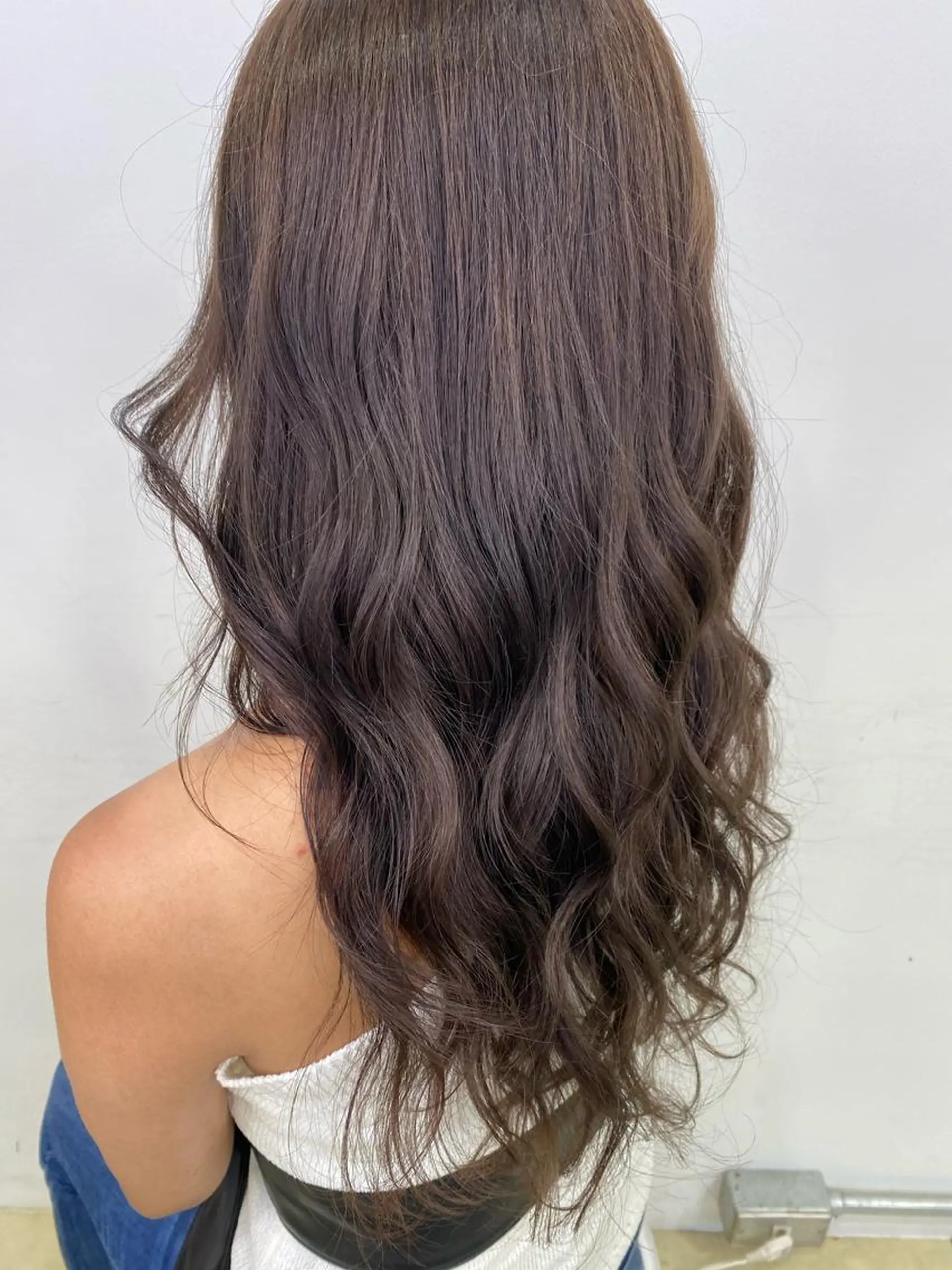 ロング カラー ヘアアレンジ ネイル マツエク・マツパ グレージュ 💓💓彩 音💓💓のマツエク・マツパデザイン