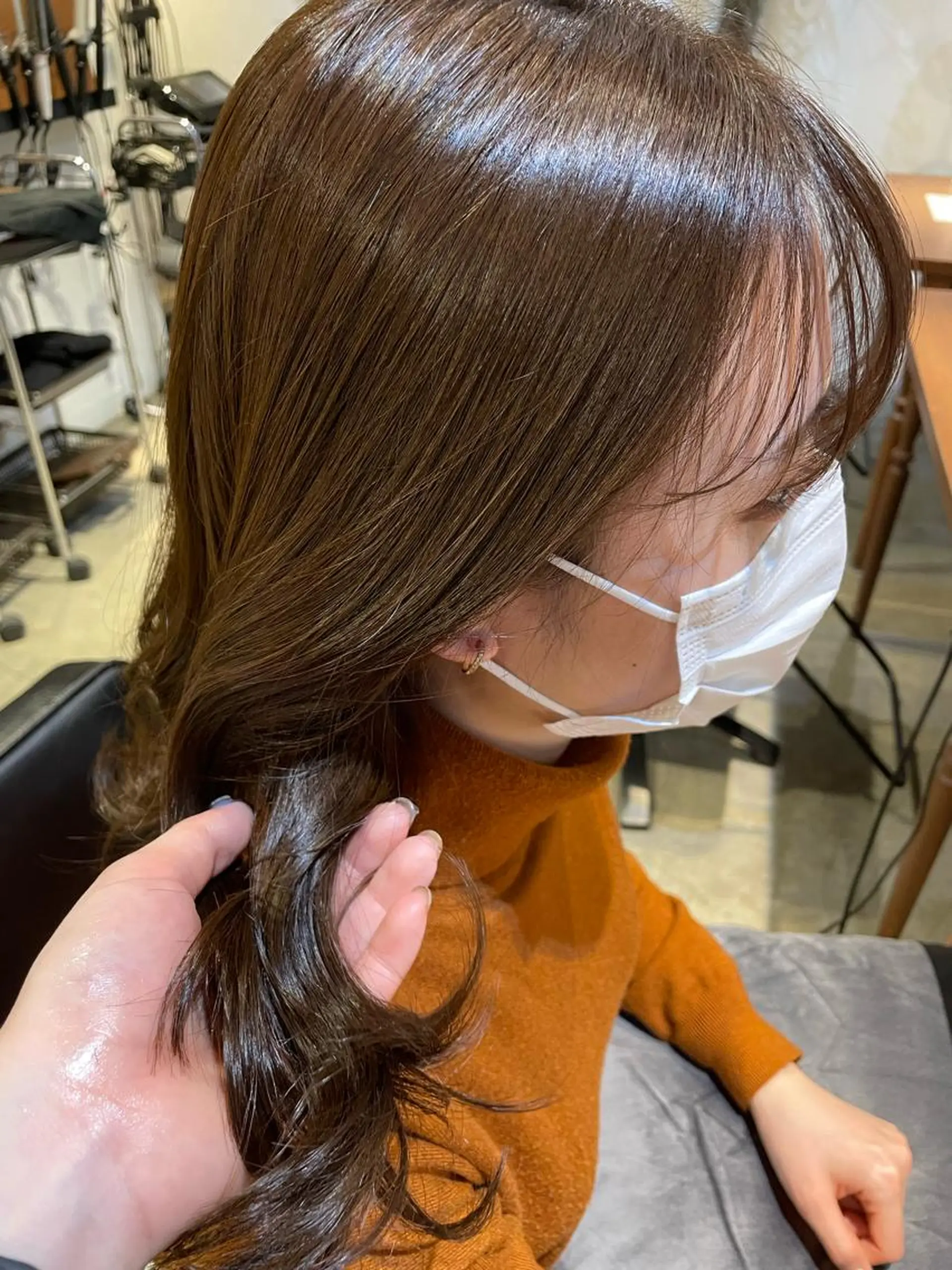 ミディアム カット ヘアカラー トリートメント ｅｒｉ 🧴🫧のヘアスタイル