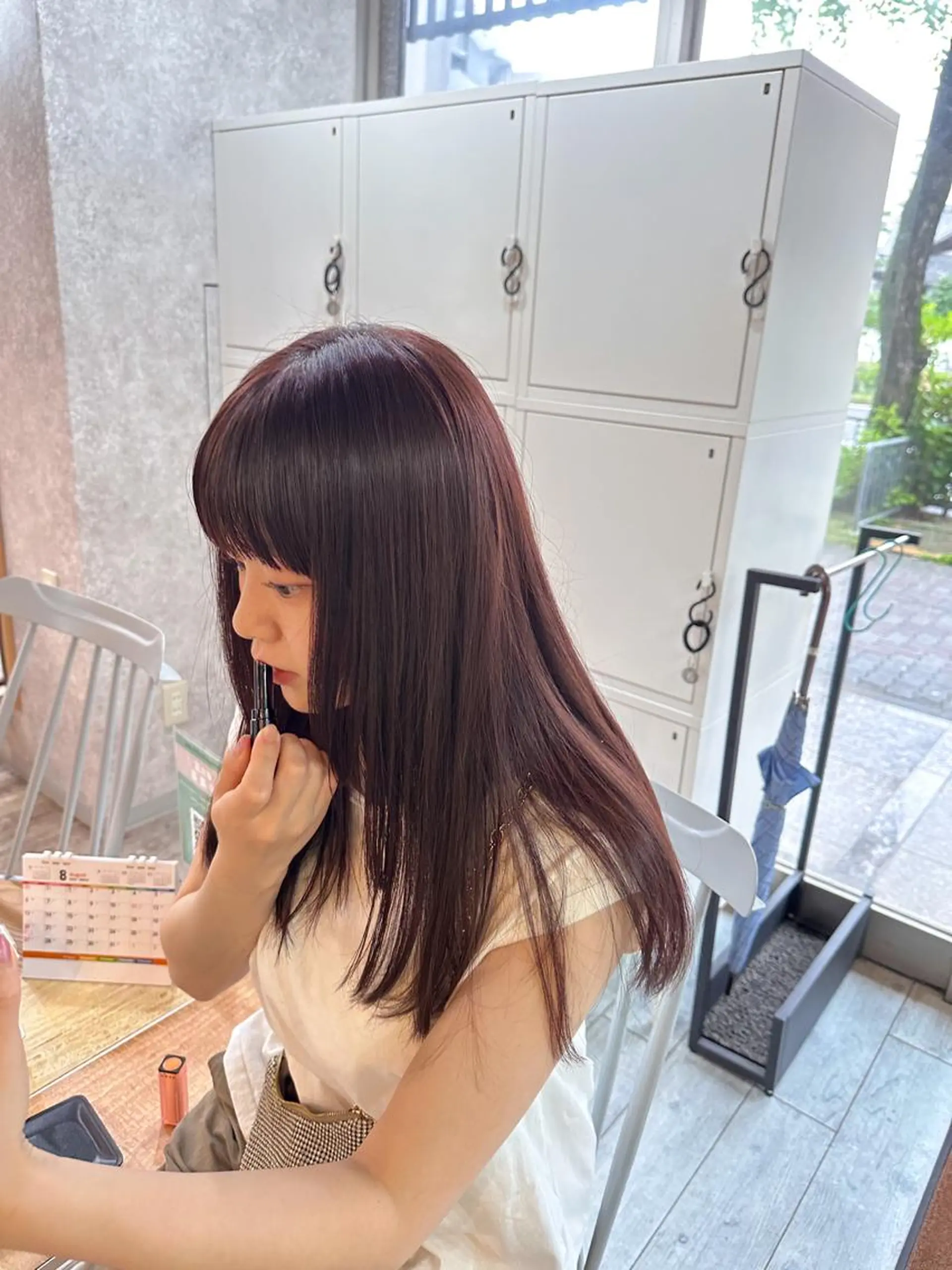 ロング カラー カット ヘアカラー トリートメント 高橋 みく/ minim 暖色のヘアスタイル