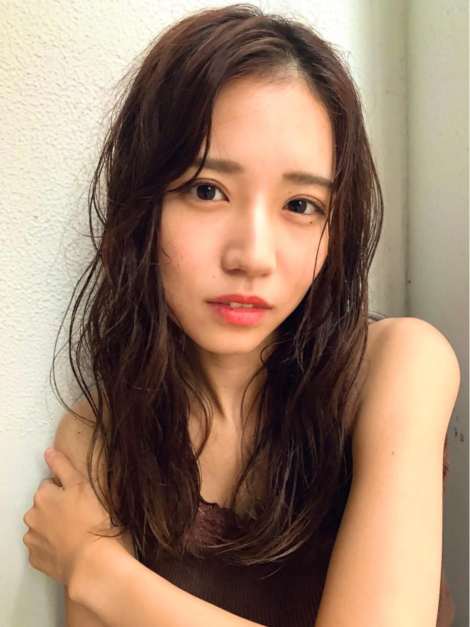 ミディアム クロスパーマ× 透明感カラー✂︎のヘアスタイル